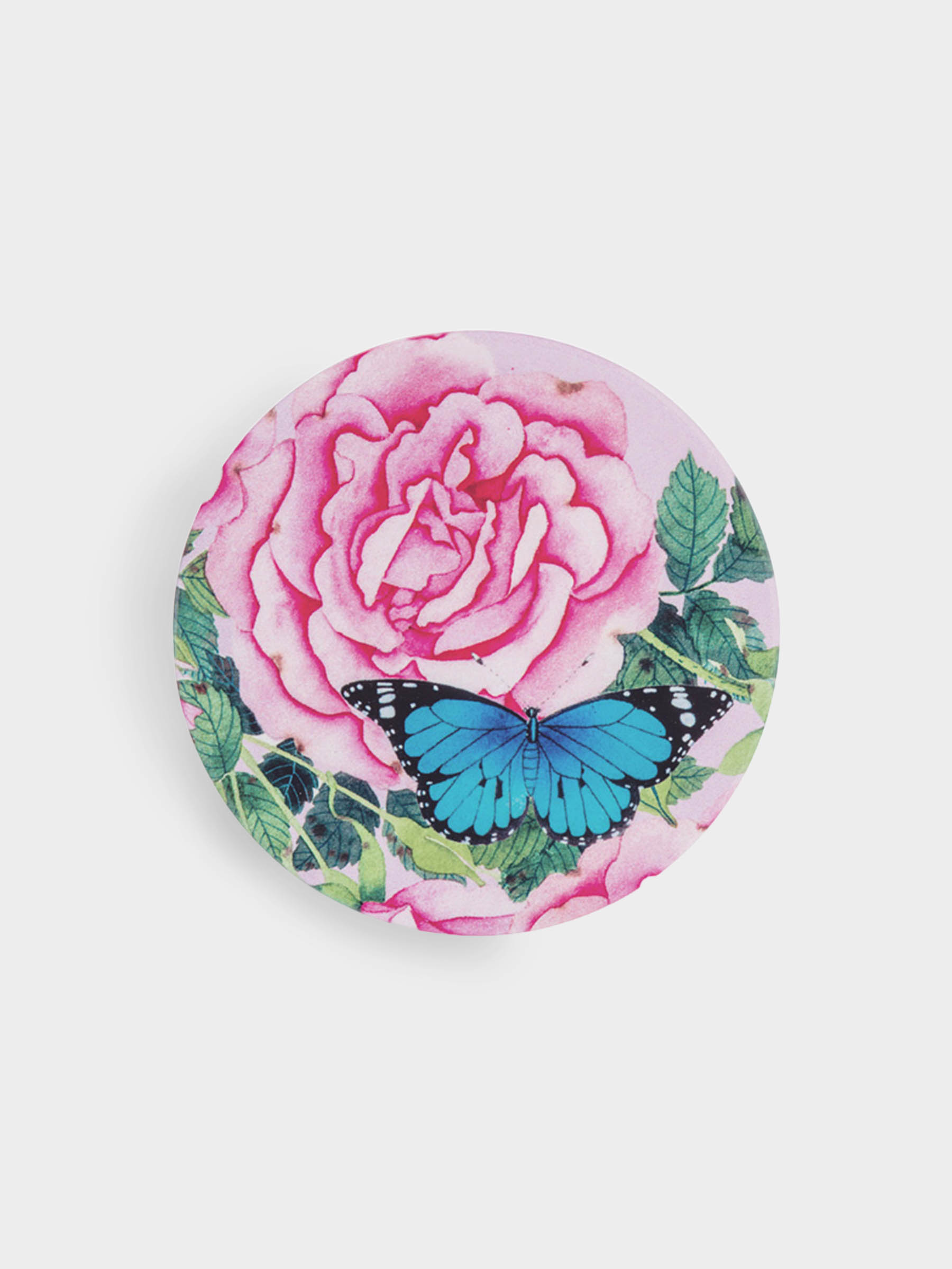 Кружка, 400 мл, с подставкой, Розы