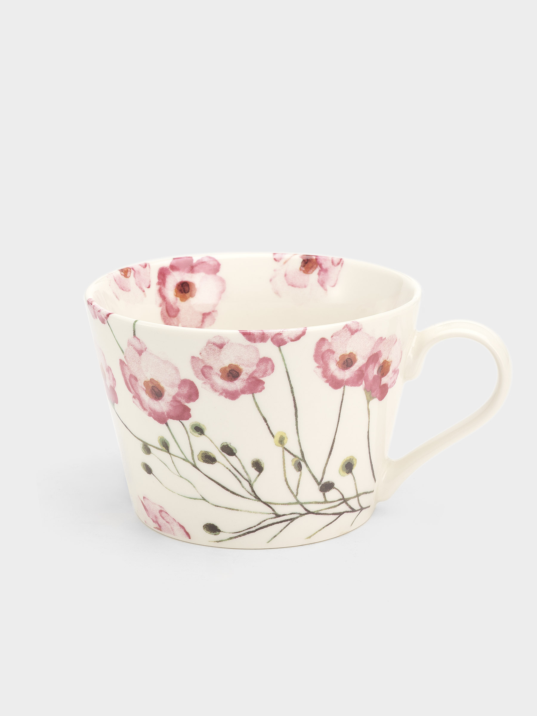 Кружка, 480 мл, фарфор N, белая, Лютик, Magic flowers