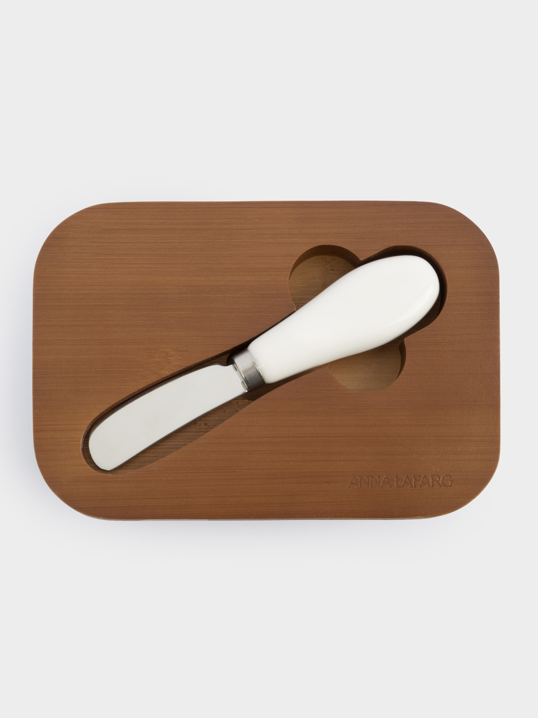 Масленка, 16х11 см, с ножом, металл/дерево, прямоугольная, бежевая, Retro