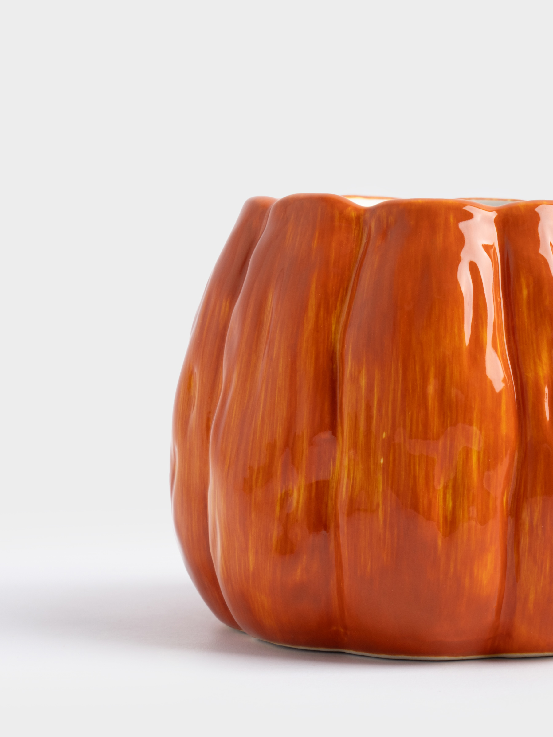 Кружка, 340 мл, керамика, оранжевая, Тыква, Bright pumpkin