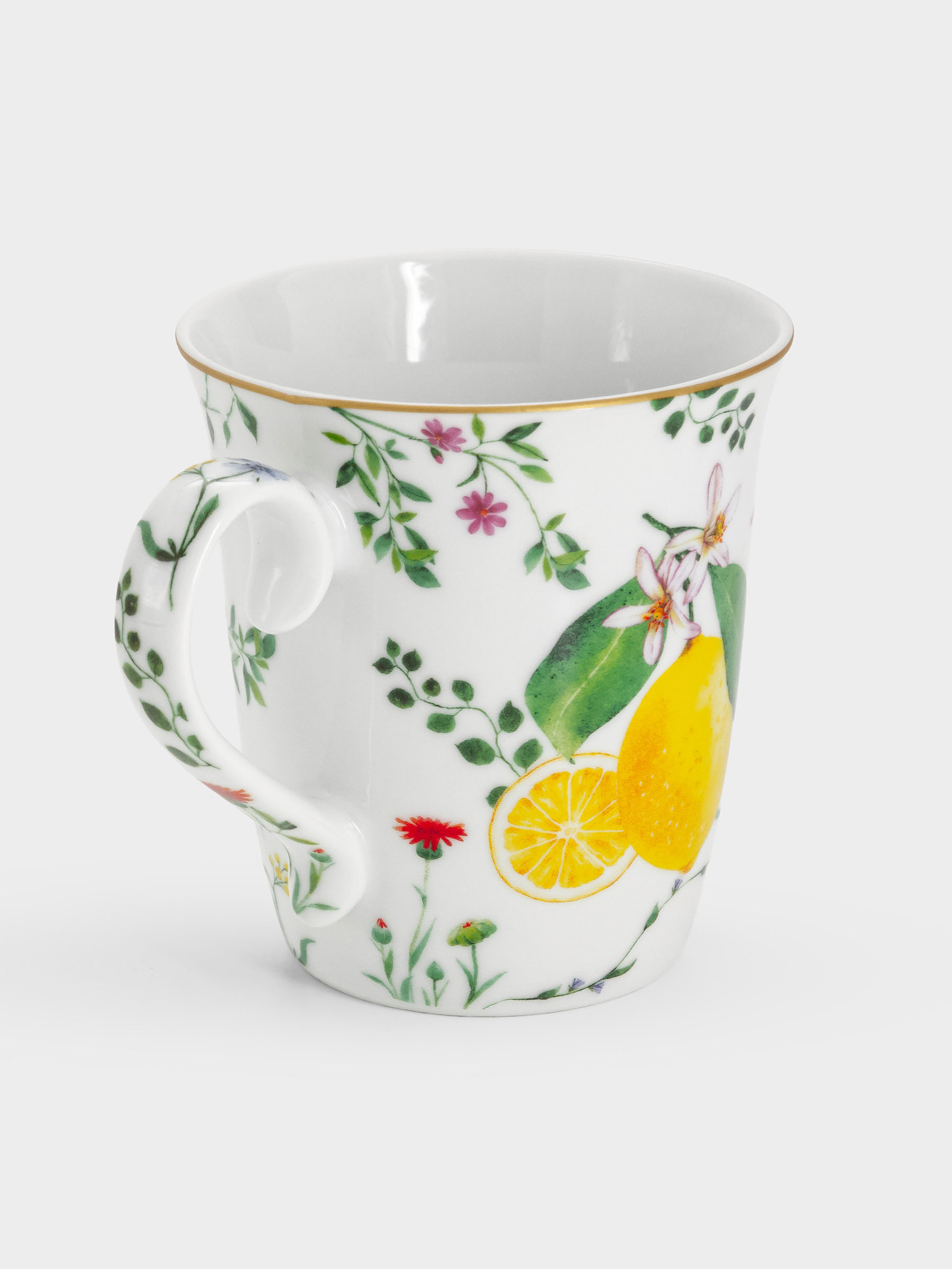 Кружка, 275 мл, Цветы и лимоны