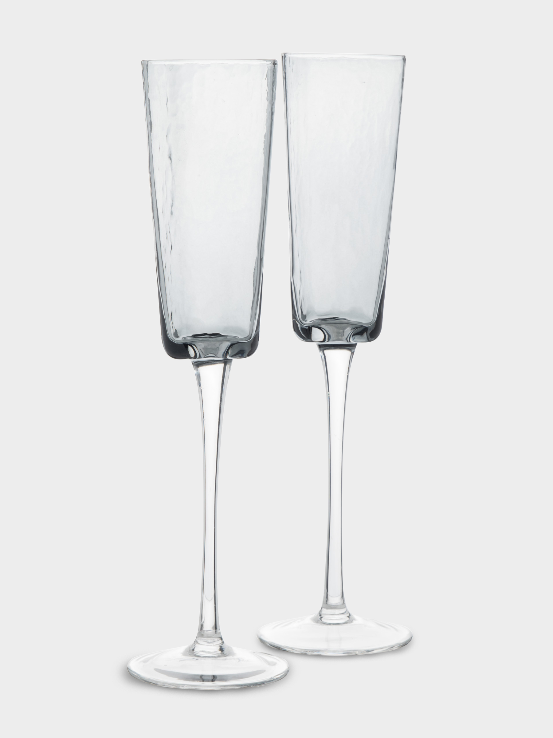 Бокал для шампанского, 160 мл, 2 шт, стекло, серый, Nocturne