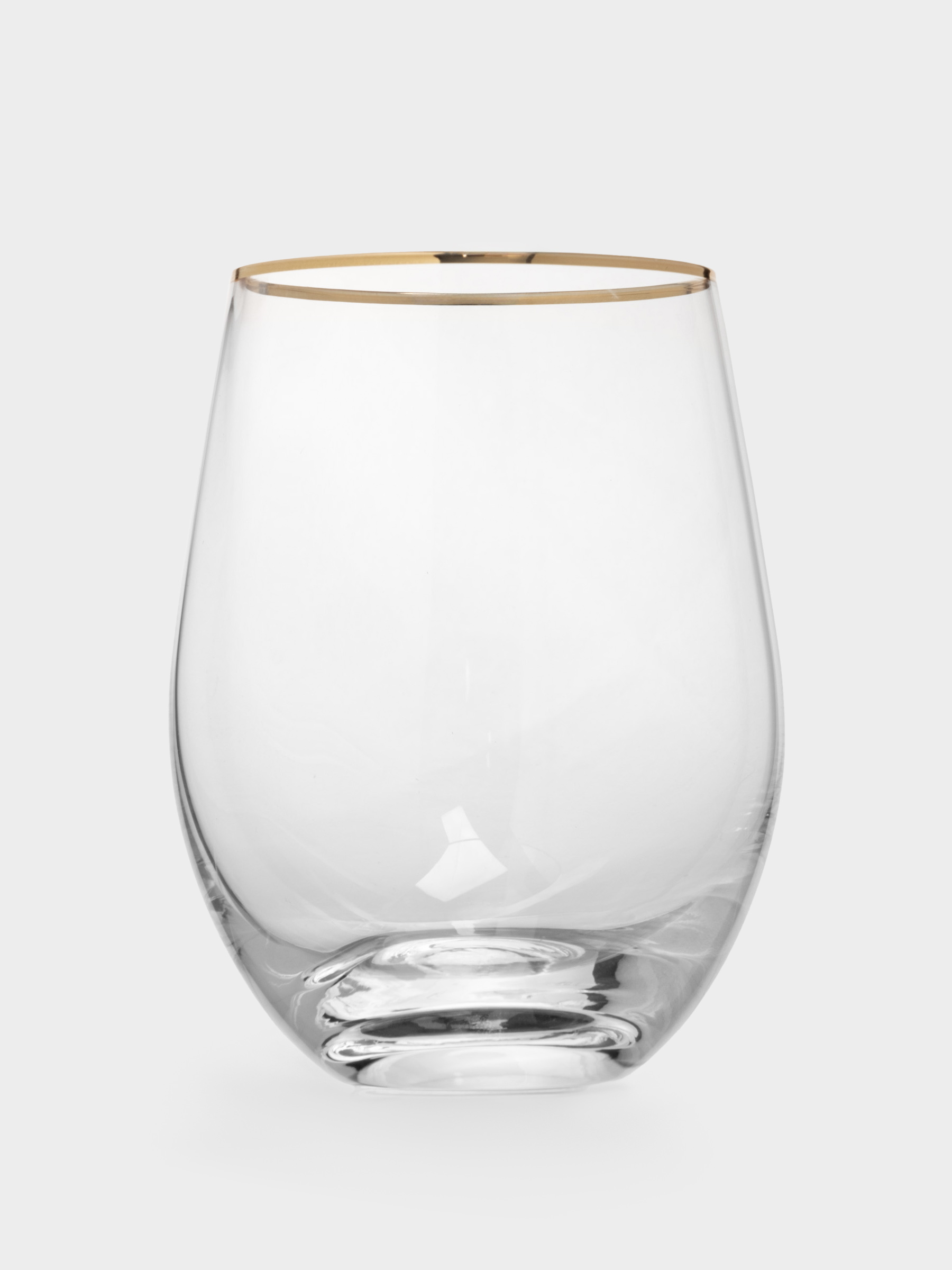 Стакан, 500 мл, 2 шт, стекло, золотистый кант, Ravello