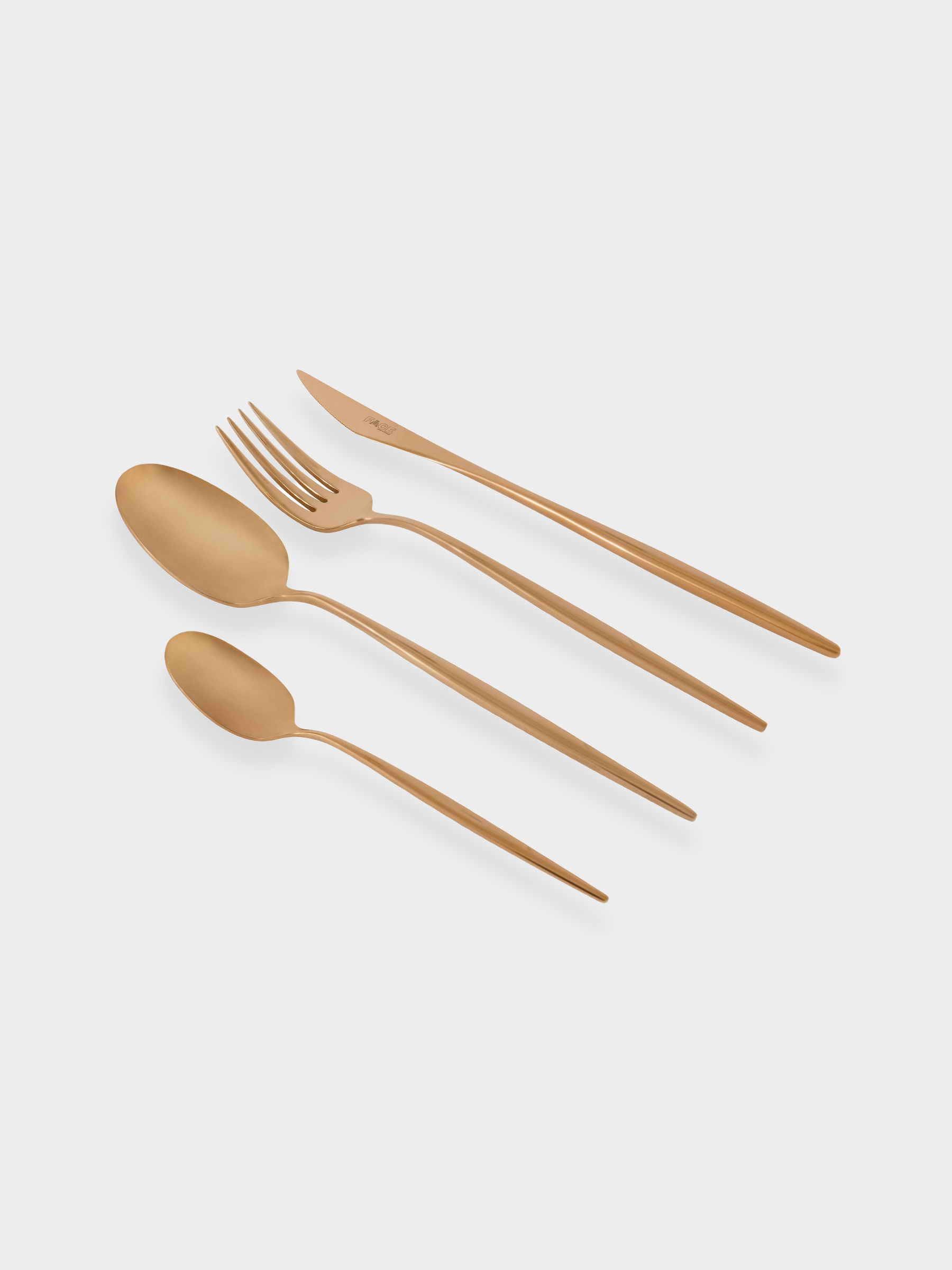 Набор столовых приборов, 24 пр, Cosmos PVD Copper, матовые