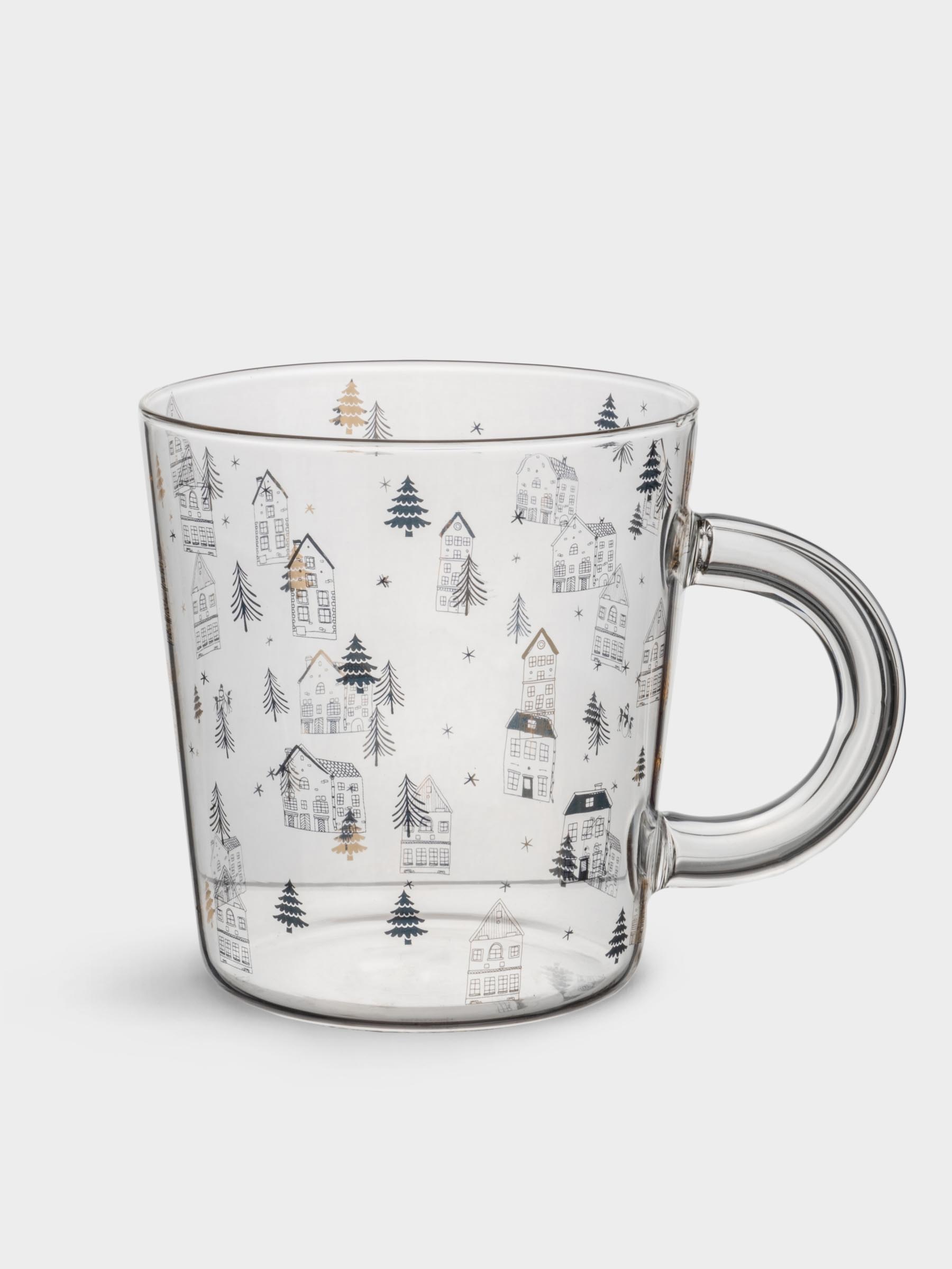 Кружка, 480 мл, стекло Б, Домики, Townlet