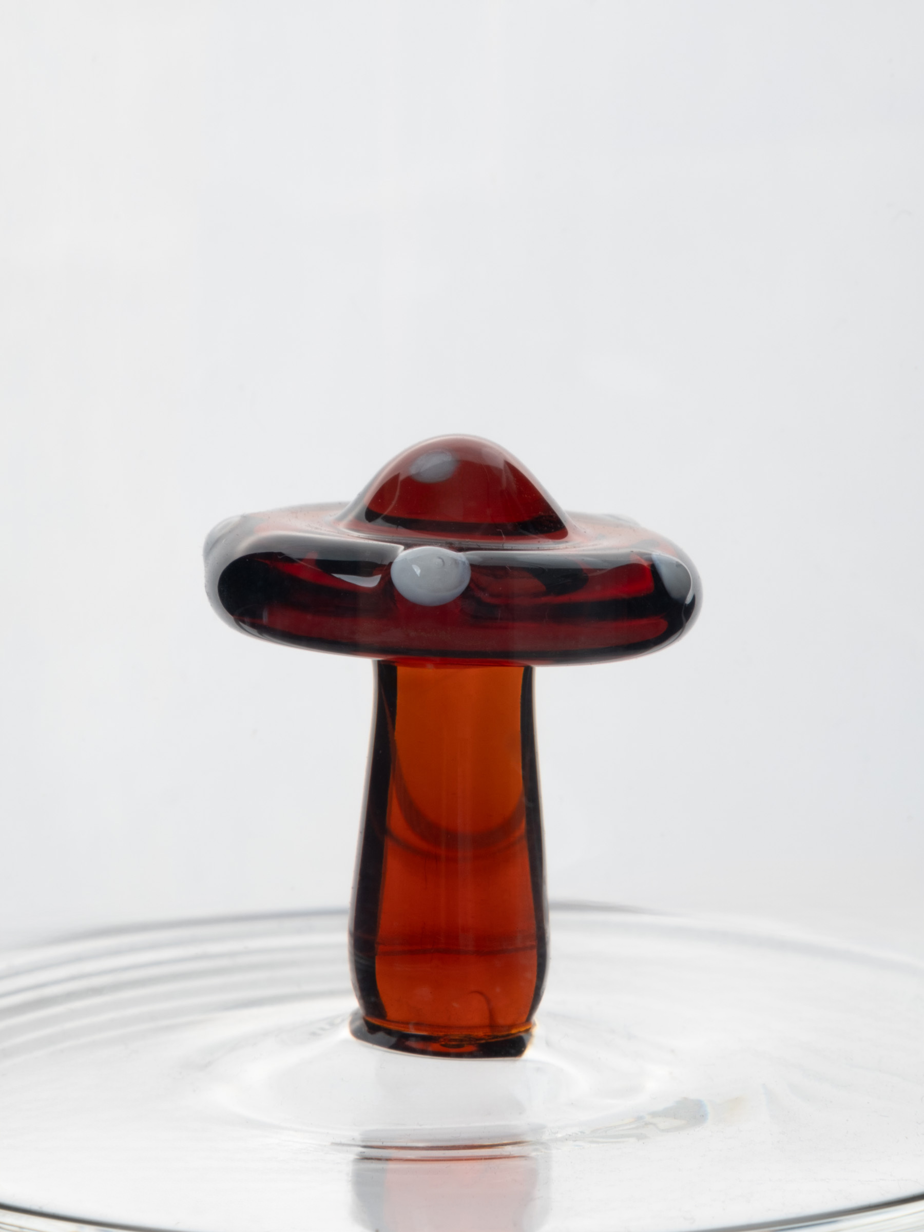 Кружка, 400 мл, стекло Б, коричневая ручка, Гриб, Autumn forest