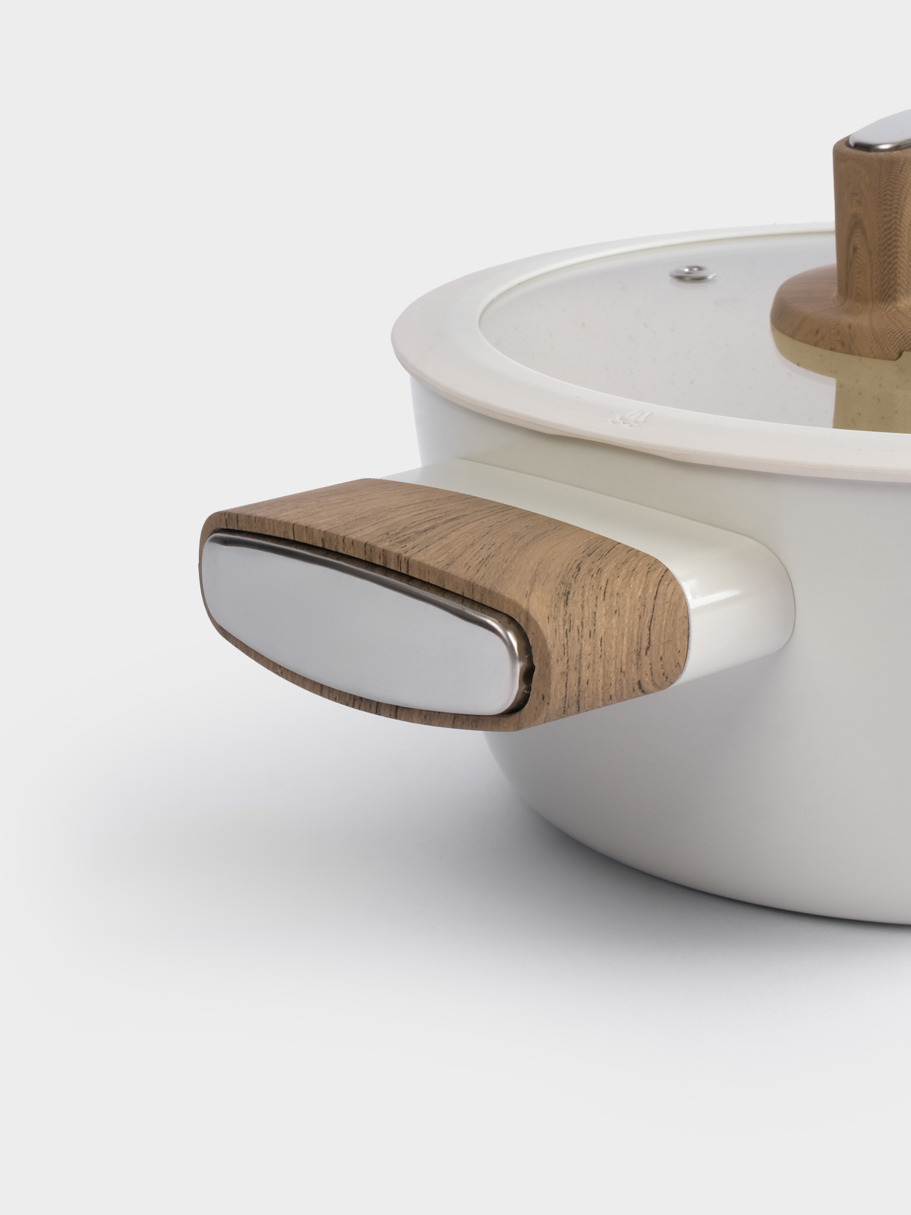 Кастрюля, 20 см, 2,2 л, с крышкой, с покрытием, алюминий, молочная, Palisander