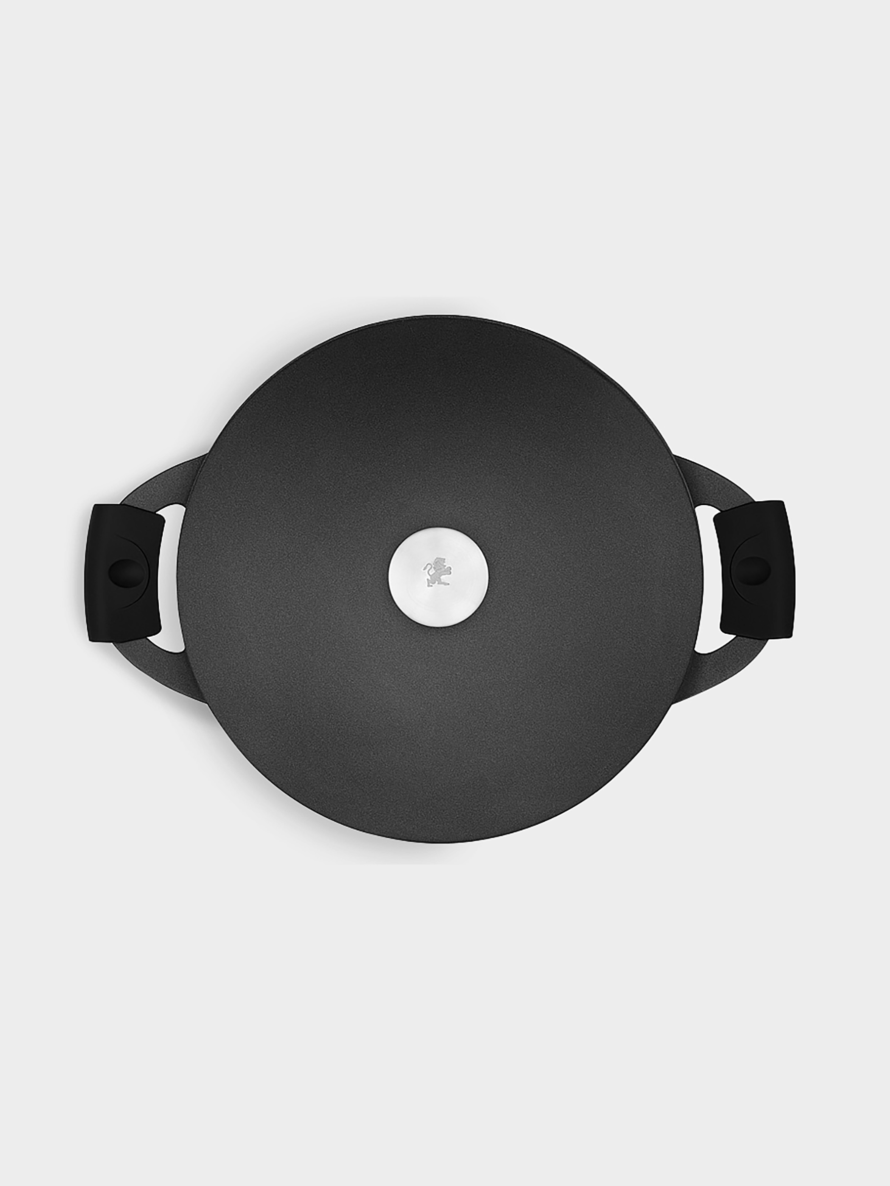 Кастрюля, 28 см, 6.3 л, с крышкой, с покрытием, алюминий, чёрная, Agile