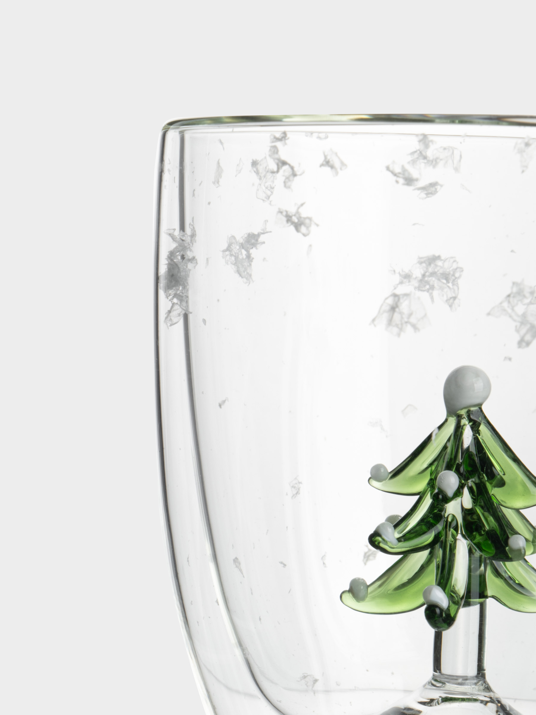 Кружка, 390 мл, стекло Б, Елка, Wind-decor