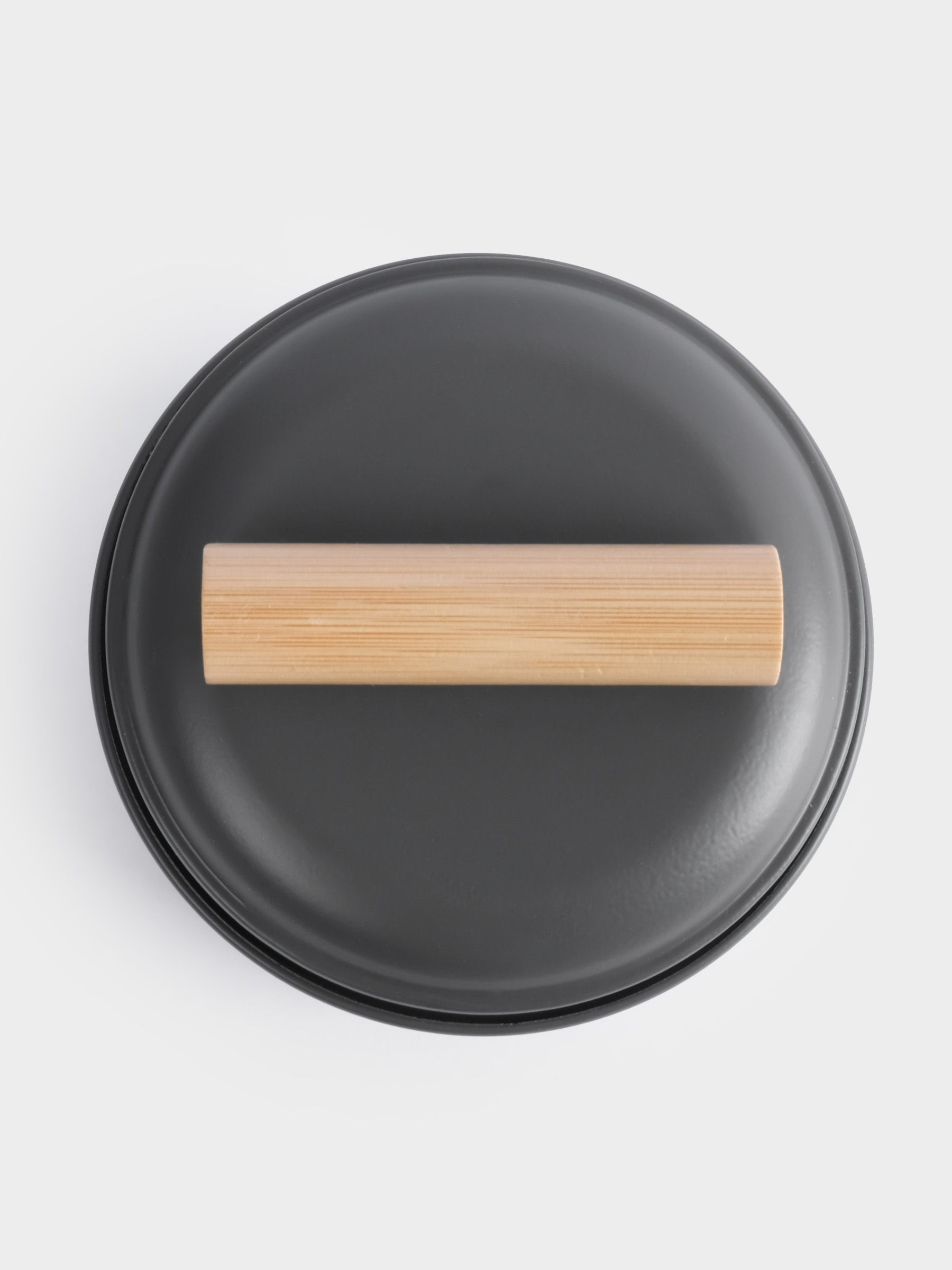 Банка для сыпучих продуктов, 1 л, металл/дерево, графитовая, Local