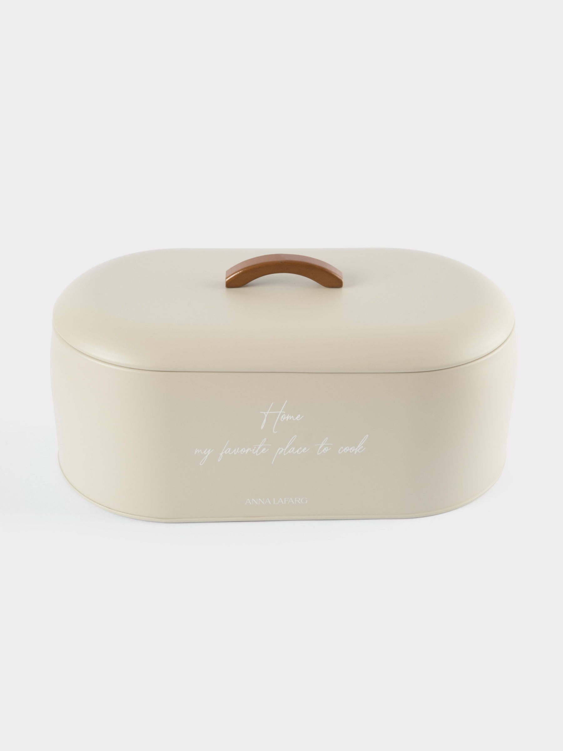 Хлебница, 36х16х20 см, металл/дерево, овальная, бежевая, Retro