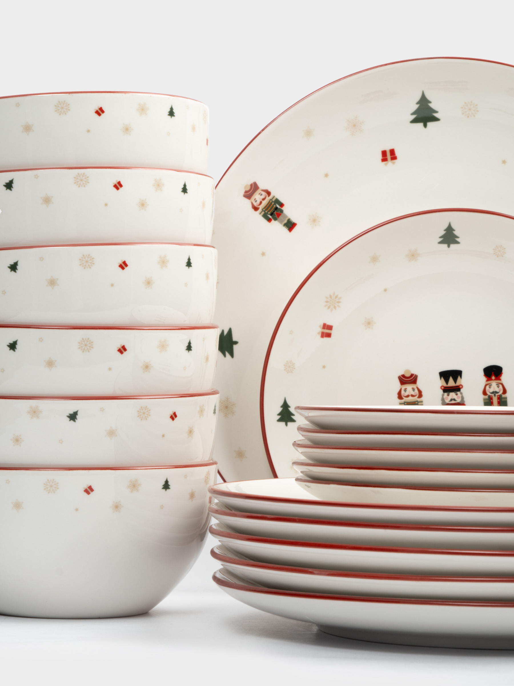 Сервиз обеденный, 6 перс, 18 пр, фарфор P, белый, Щелкунчики, Nutcracker