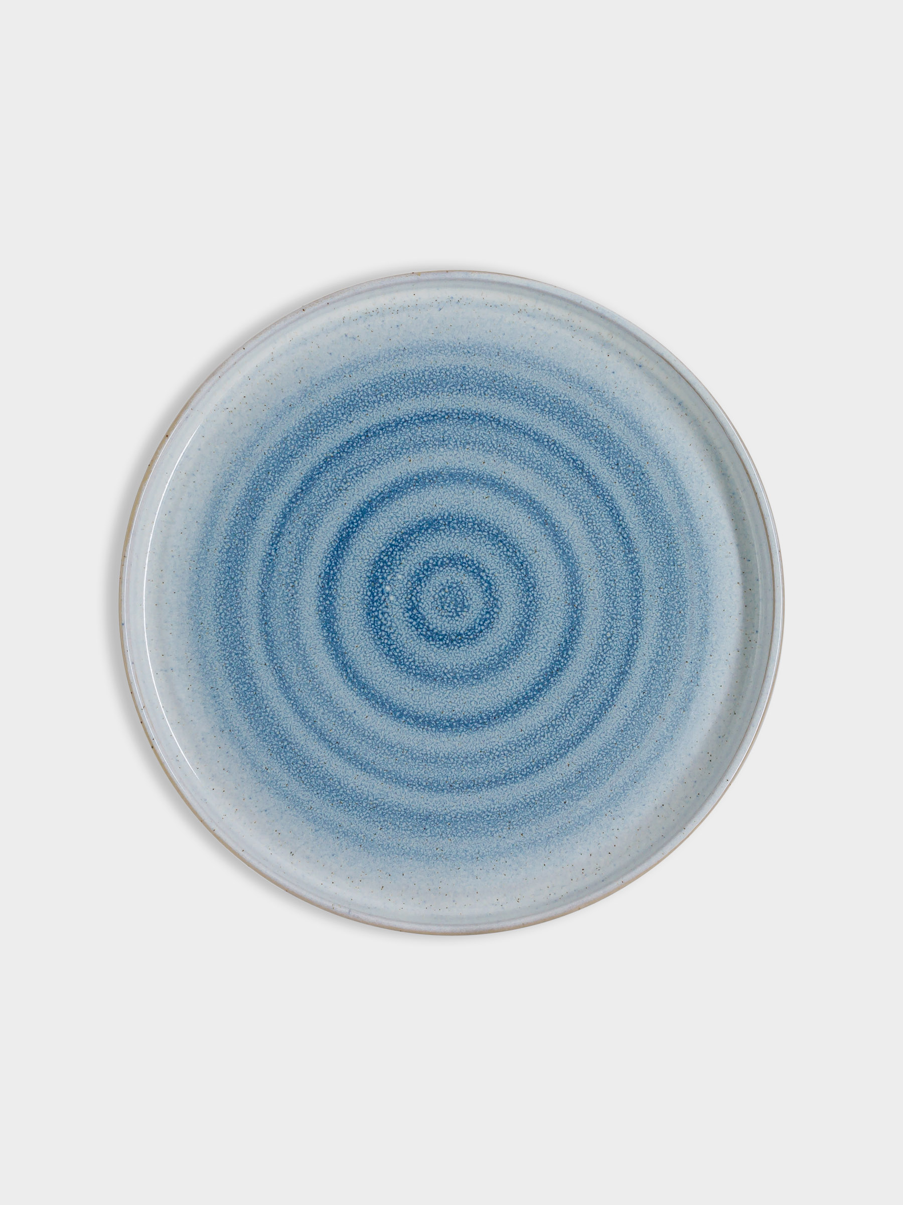 Тарелка закусочная, 21 см, керамика, голубая, Спираль, Azurro
