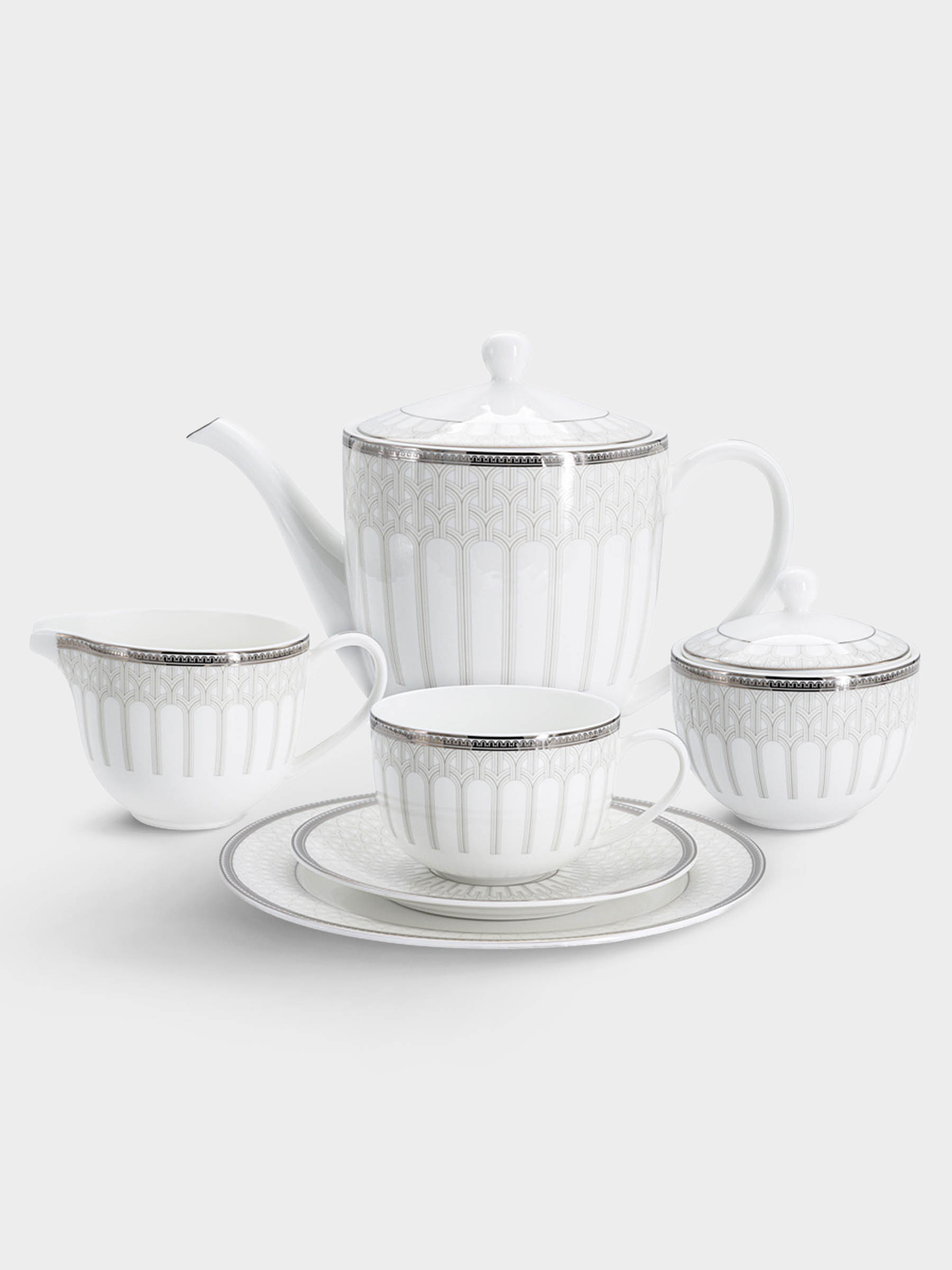Сервиз чайный, 6 перс, 21 пр, Ривьера