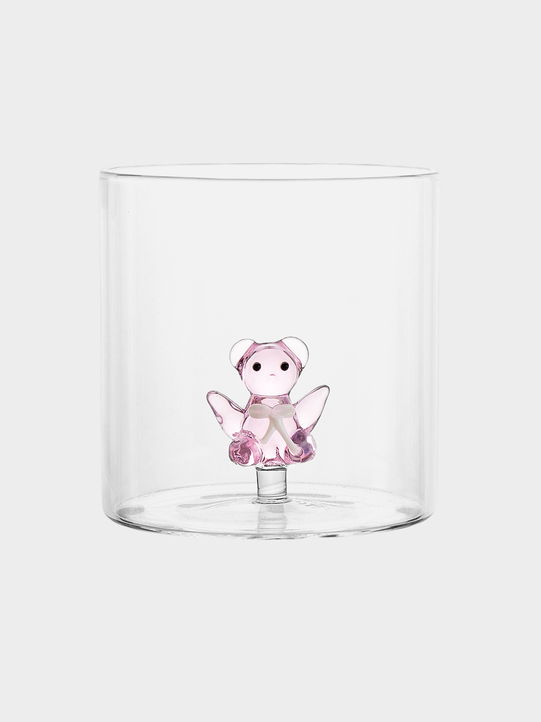 Стакан, 250 мл, стекло Б, Медвежонок Тедди, розовый, Monterey