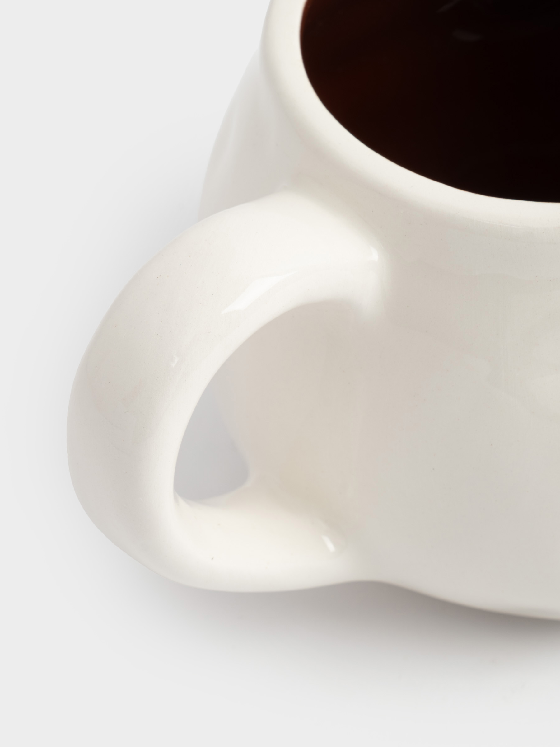 Кружка, 460 мл, керамика, бело-бордовая, Мятый эффект, Действуй, Message