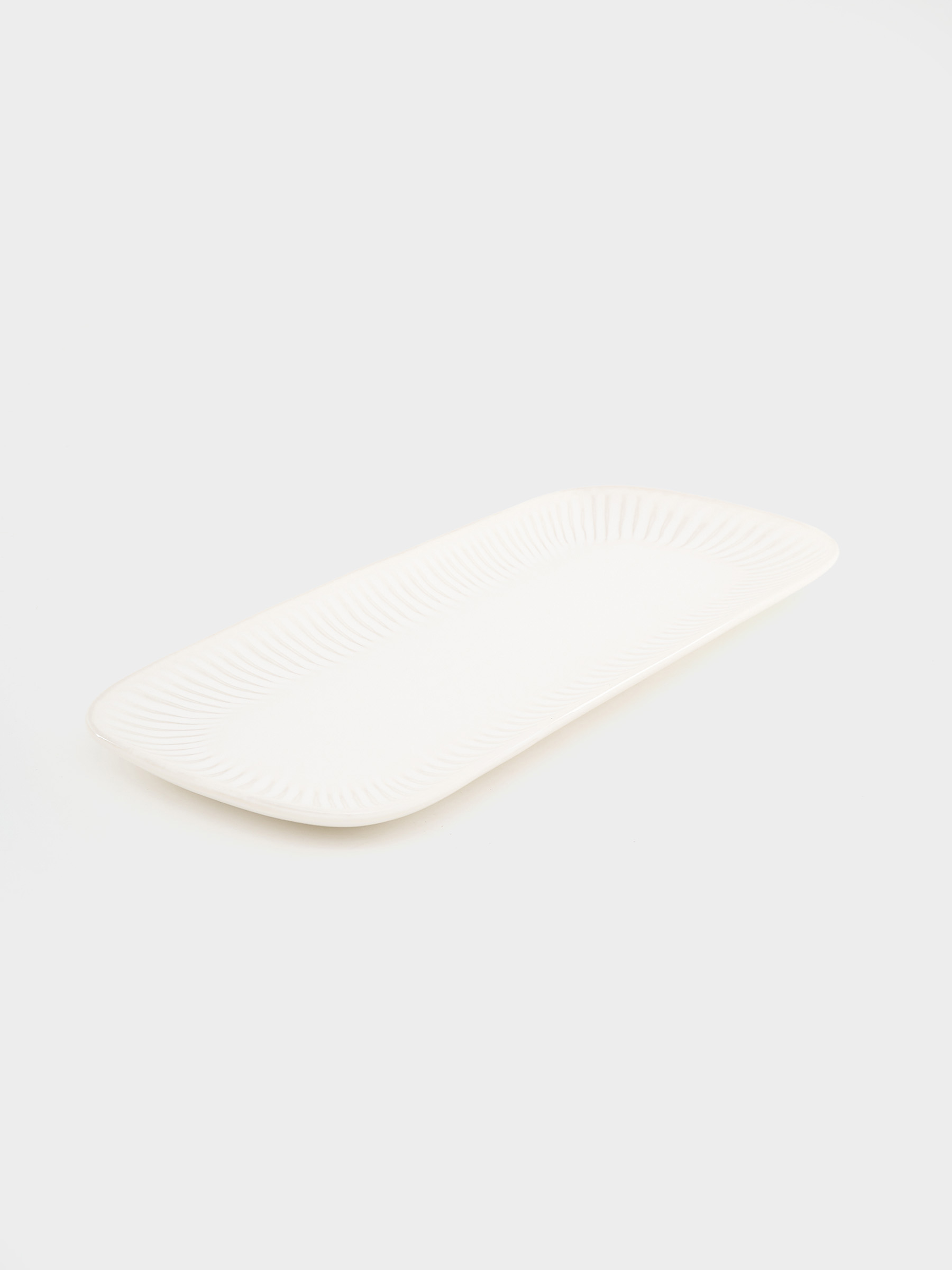 Блюдо, 36x16 см, прямоугольное, белое, Gallery