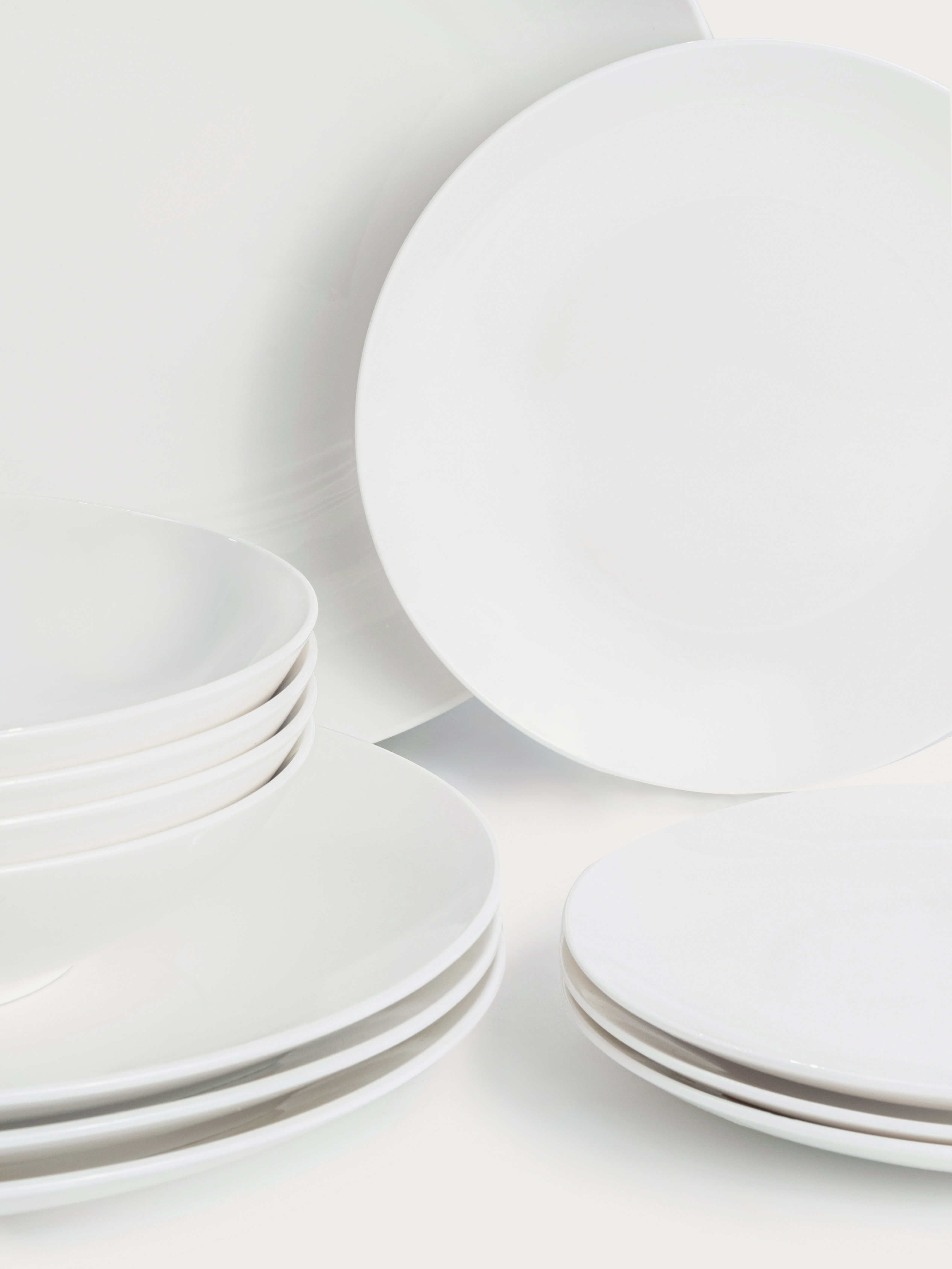 Сервиз обеденный, 4 перс, 12 пр, фарфор P, белый, White Basics