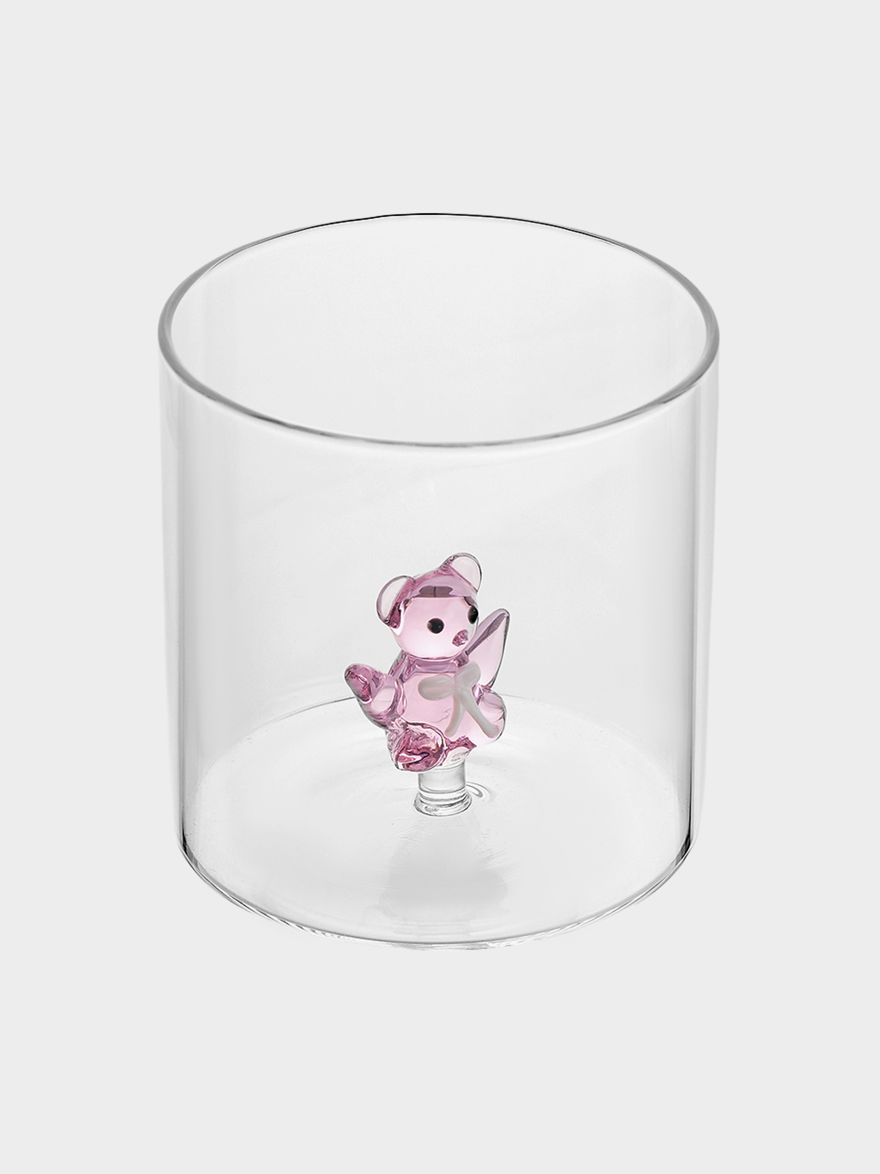 Стакан, 250 мл, стекло Б, Медвежонок Тедди, розовый, Monterey