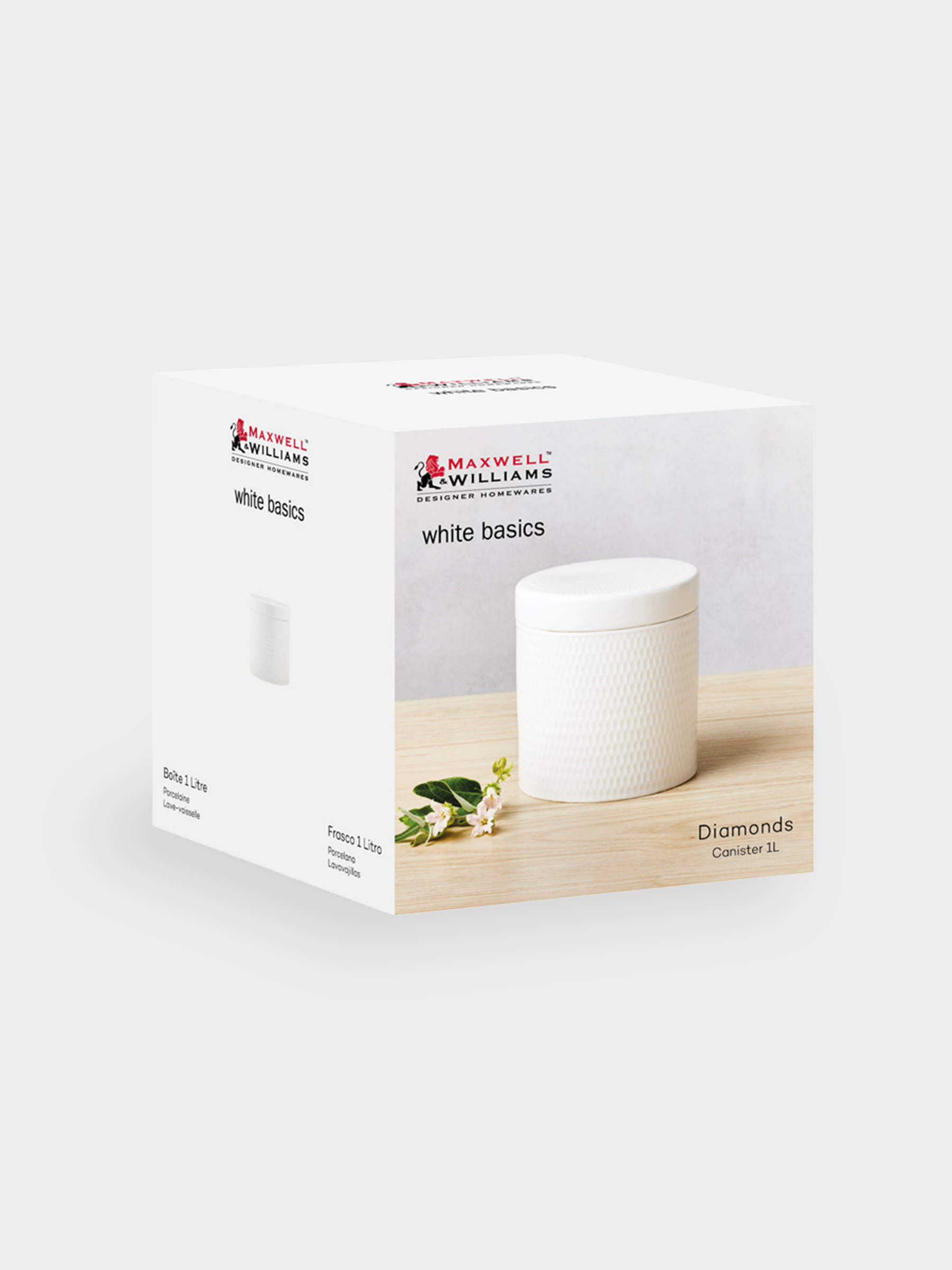 Банка для сыпучих продуктов, 1,0 л, 13,5 см, Даймонд