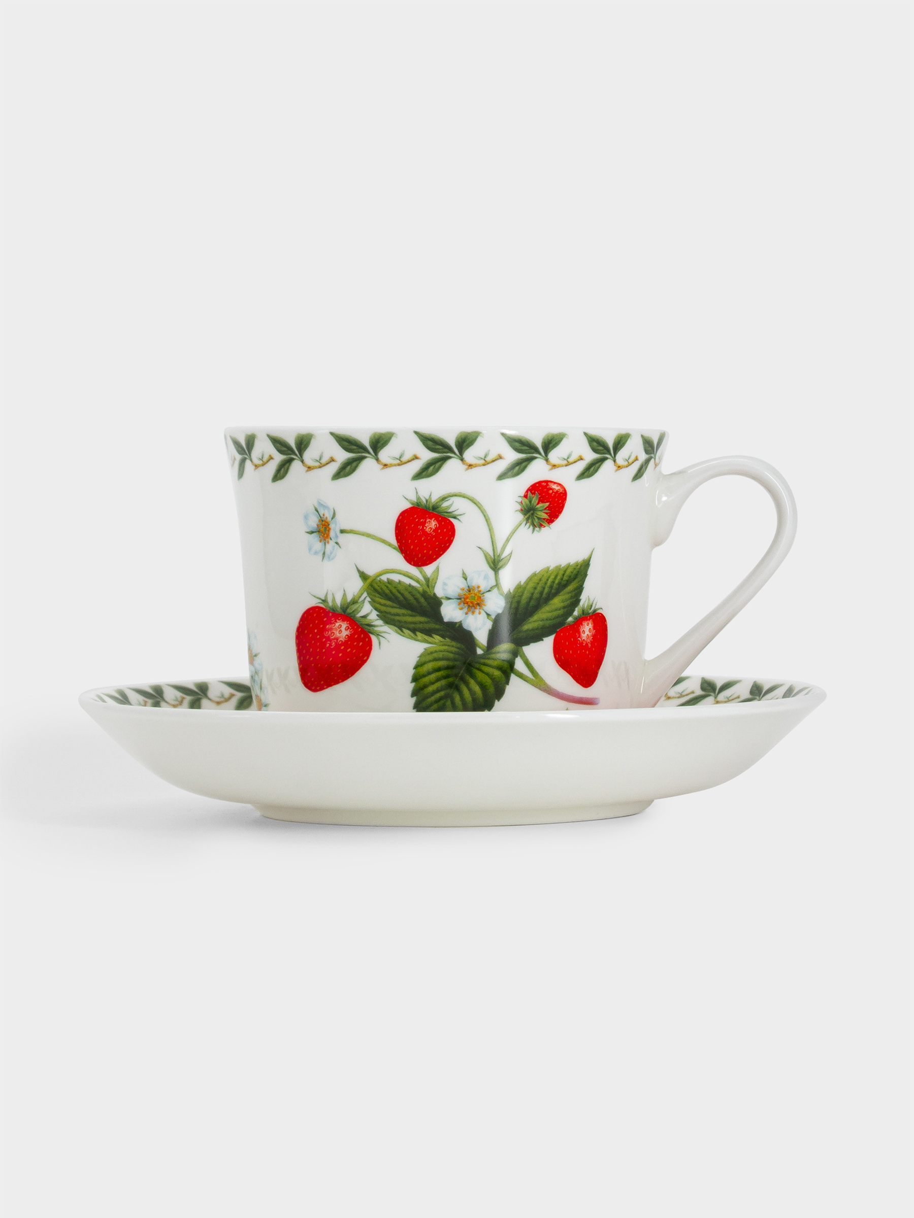 Пара чайная, 1 перс, 2 пр, 480 мл, фарфор F, белая, Земляника, Orchard Fruits