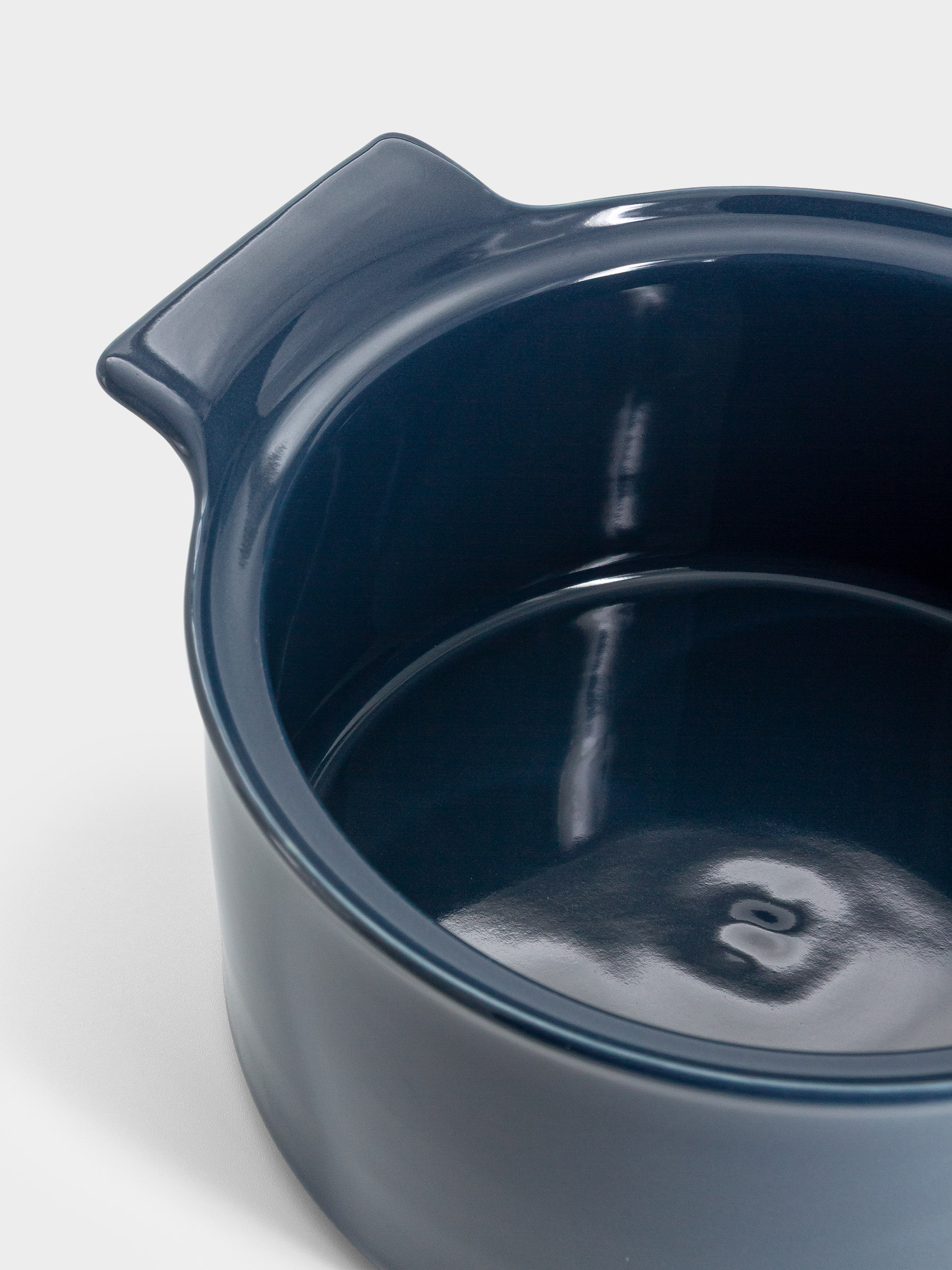 Кастрюля, 3 л, с крышкой, фарфор P, синяя, Indulgence