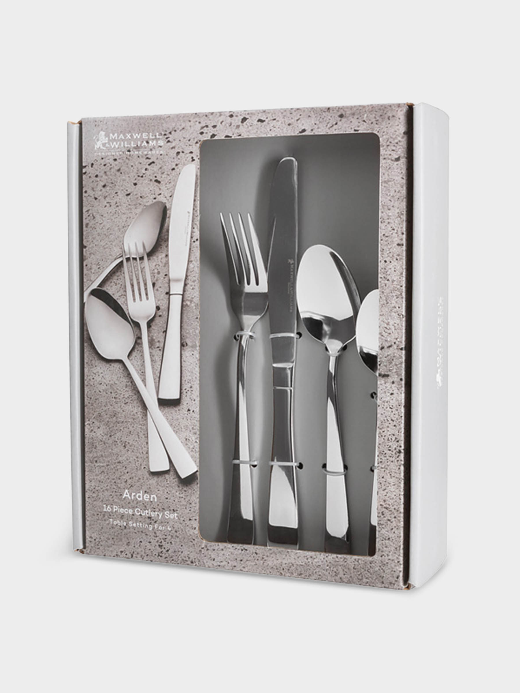 Набор столовых приборов, 16 пр, серебристые, Arden