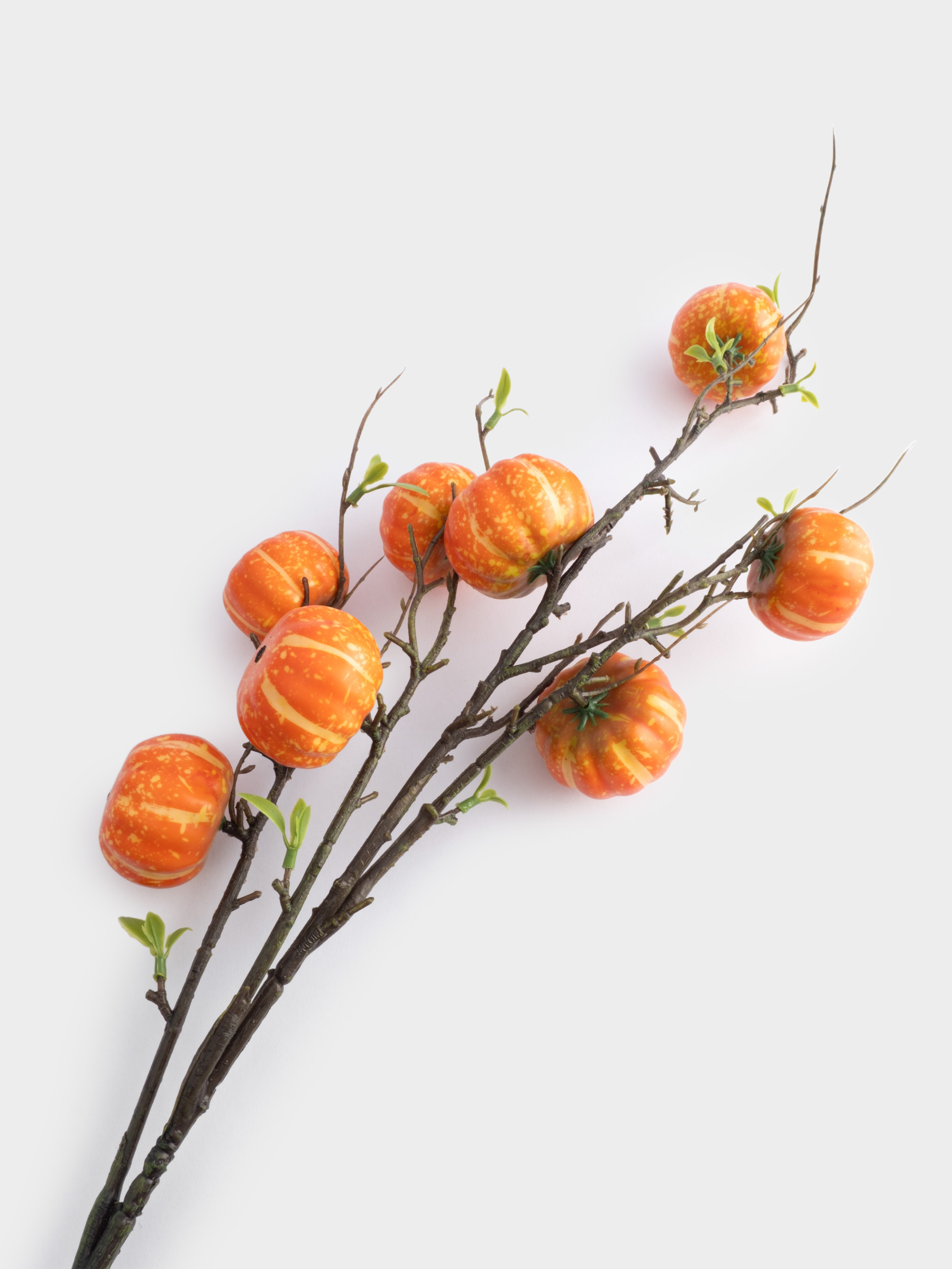 Ветка декоративная, 94 см, полиэстер/пластик, Тыквы, Bright pumpkin