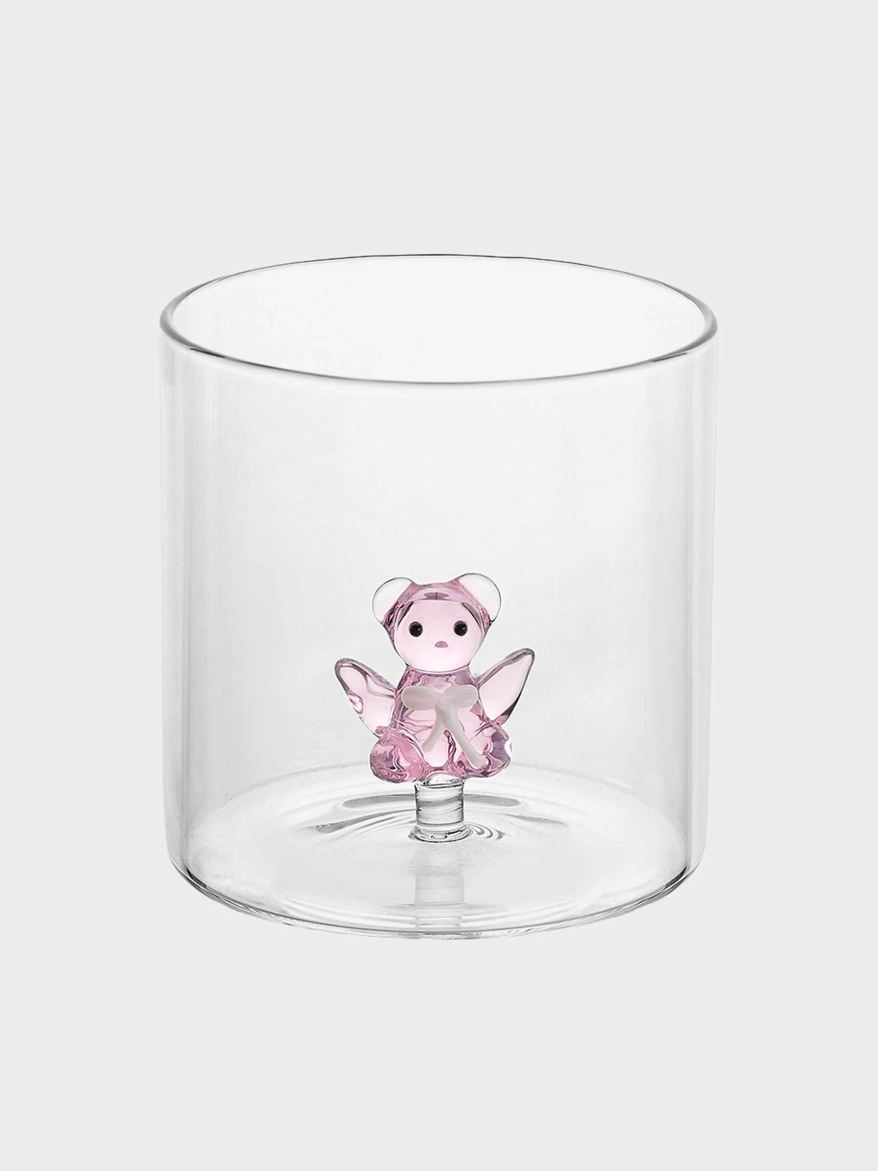 Стакан, 250 мл, стекло Б, Медвежонок Тедди, розовый, Monterey