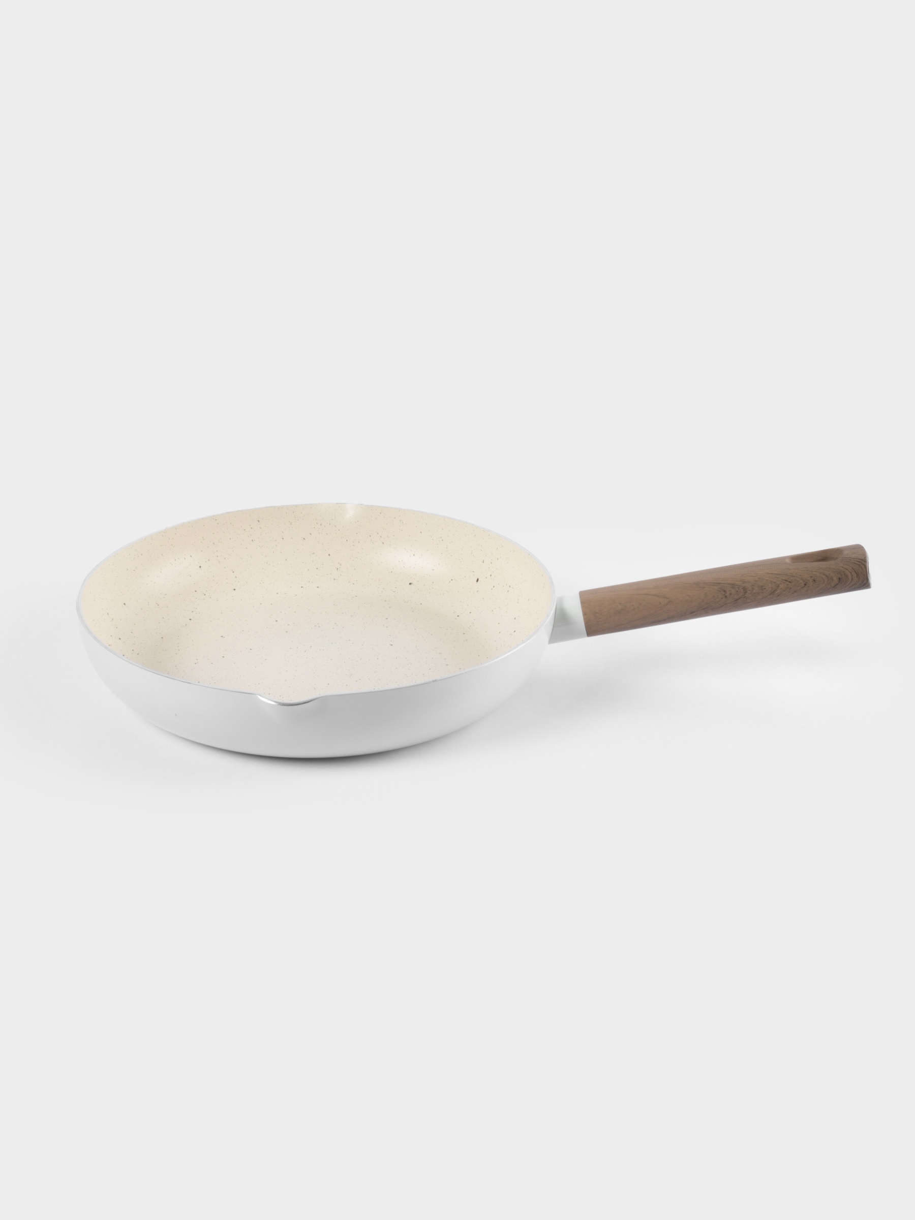 Сковорода, 28 см, с покрытием, алюминий, молочная, Palisander