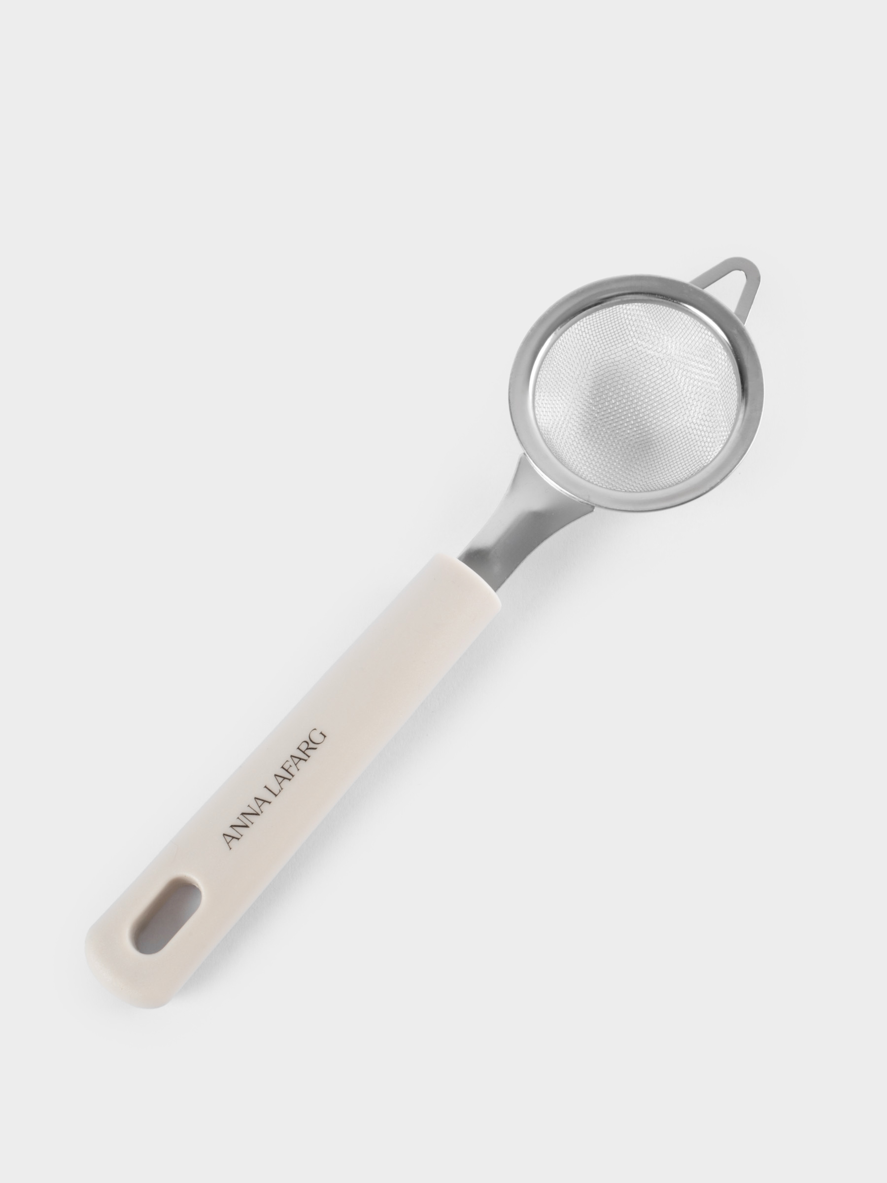 Сито, 6,5 см, с ручкой, сталь/пластик, серо-бежевое, Universal