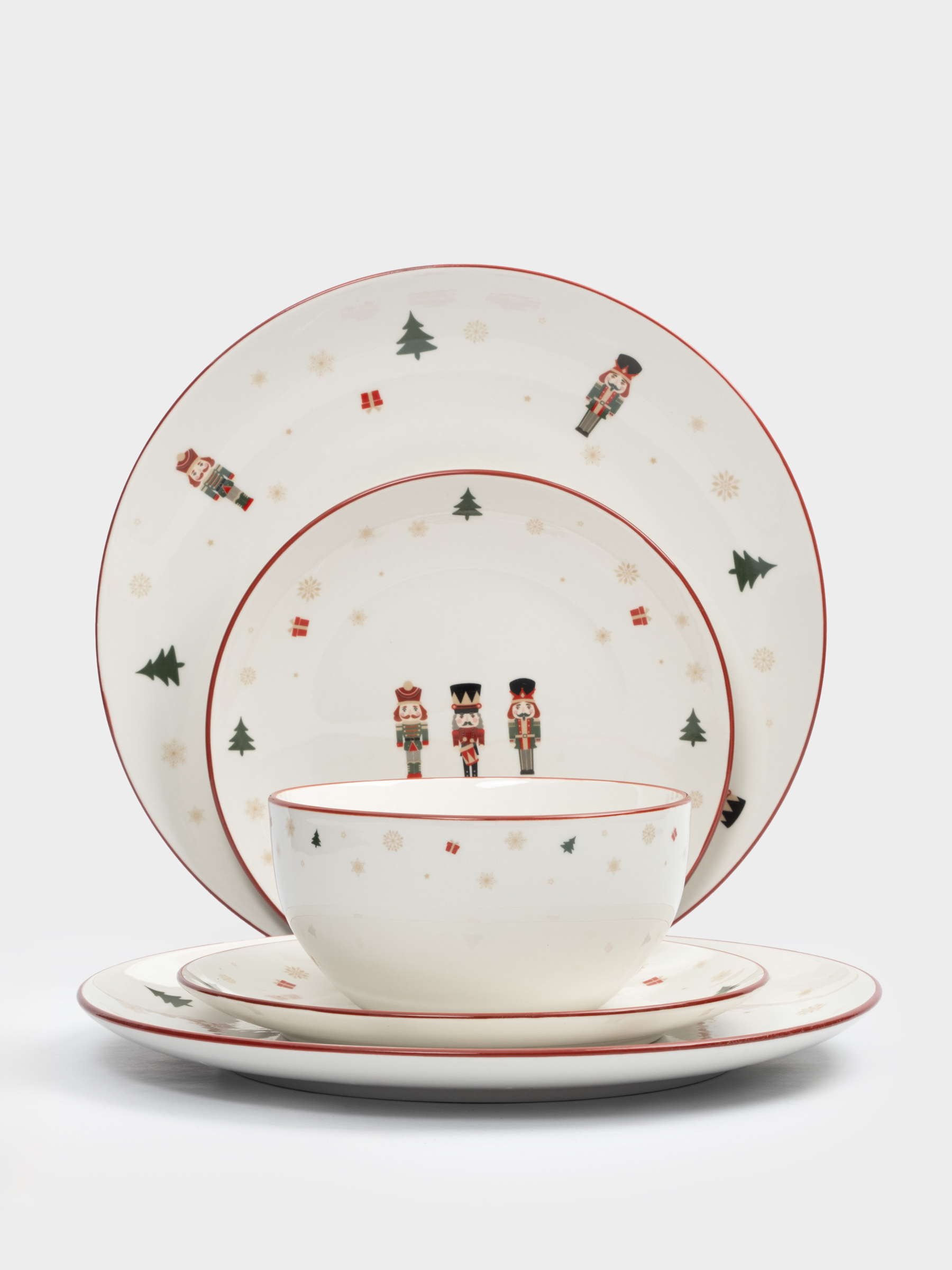 Сервиз обеденный, 6 перс, 18 пр, фарфор P, белый, Щелкунчики, Nutcracker