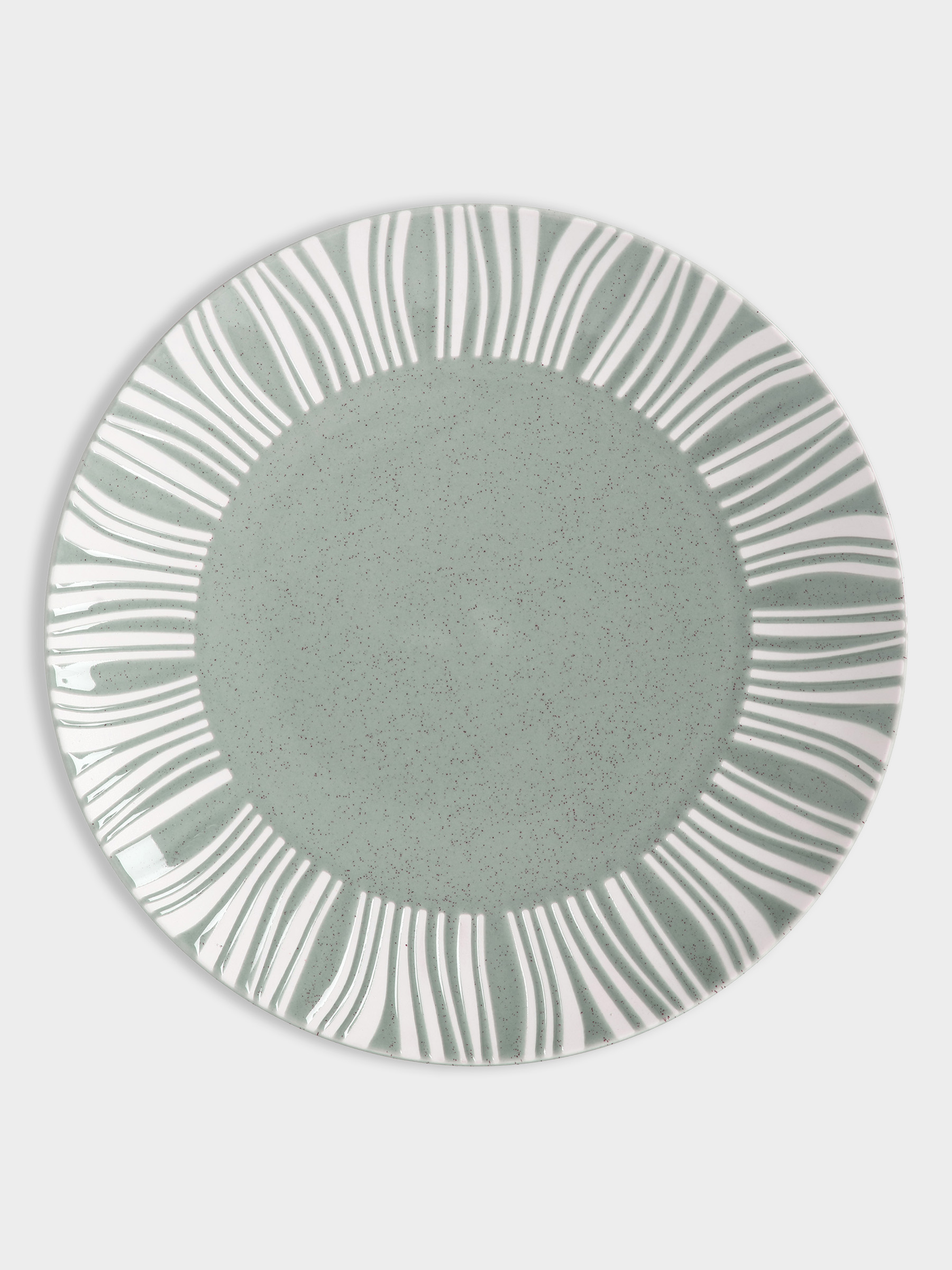 Тарелка обеденная, 27.5 см, серо-зелёная, Solaris