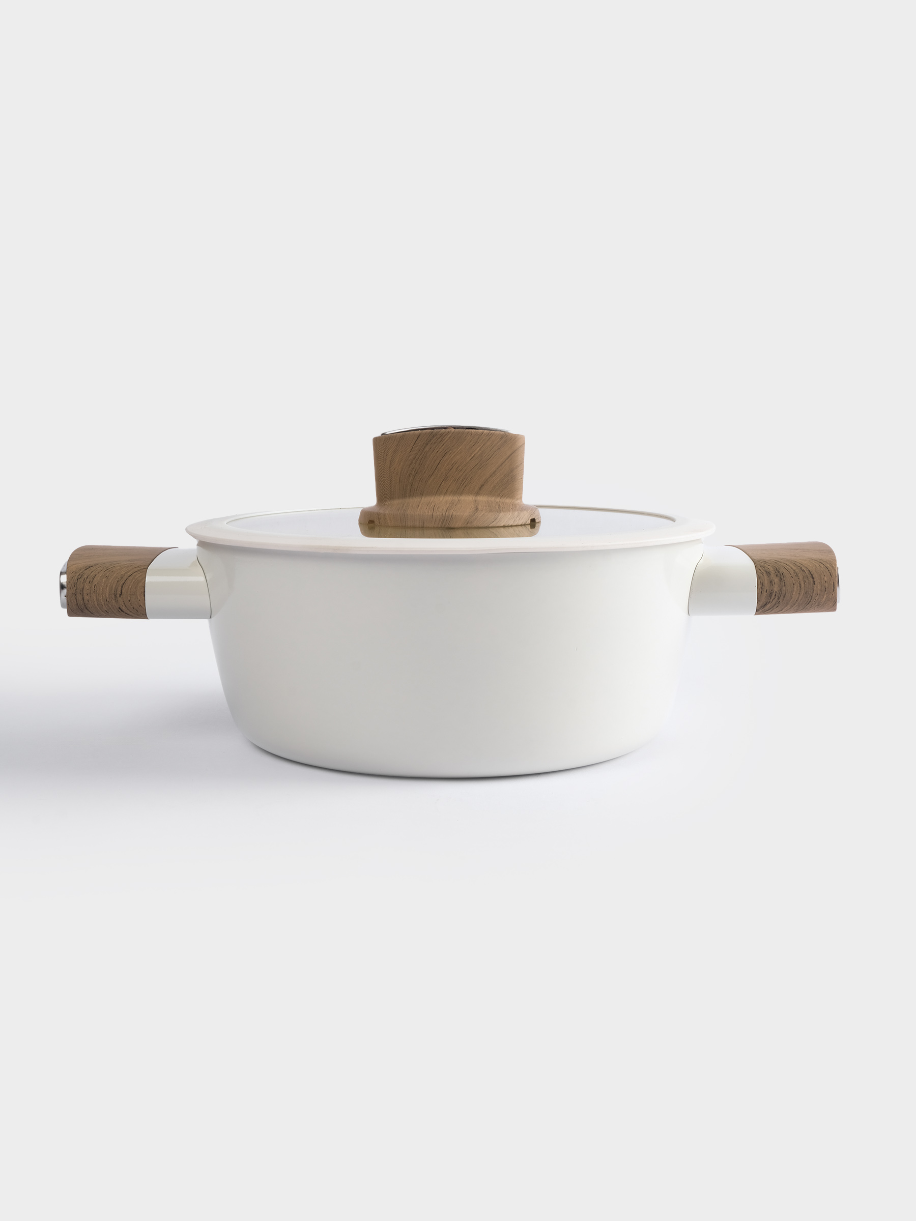 Кастрюля, 20 см, 2,2 л, с крышкой, с покрытием, алюминий, молочная, Palisander