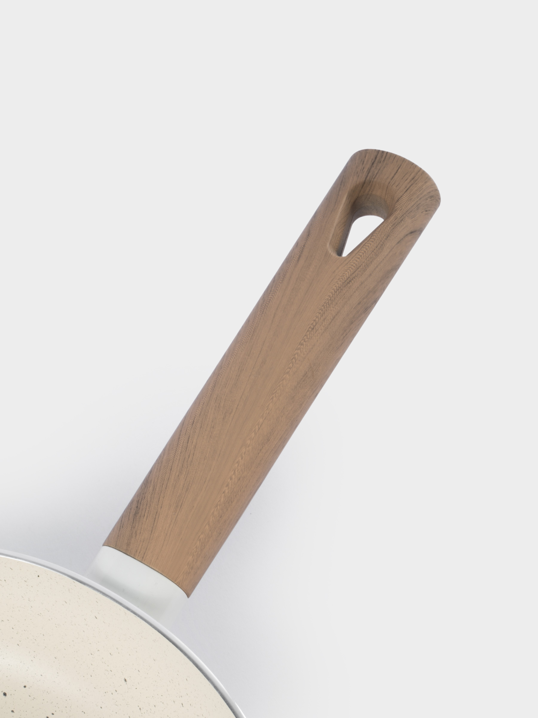 Сковорода, 24 см, с покрытием, алюминий, молочная, Palisander