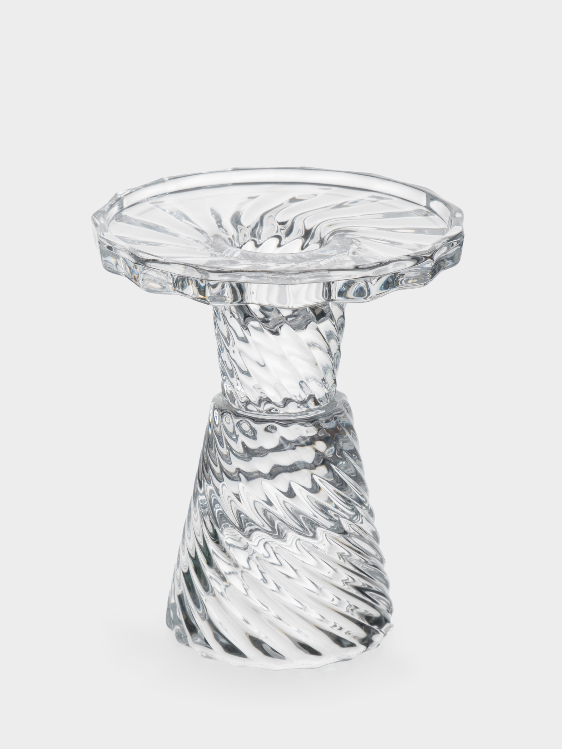 Подсвечник, 11 см, для одной свечи, на ножке, стекло, Lyric