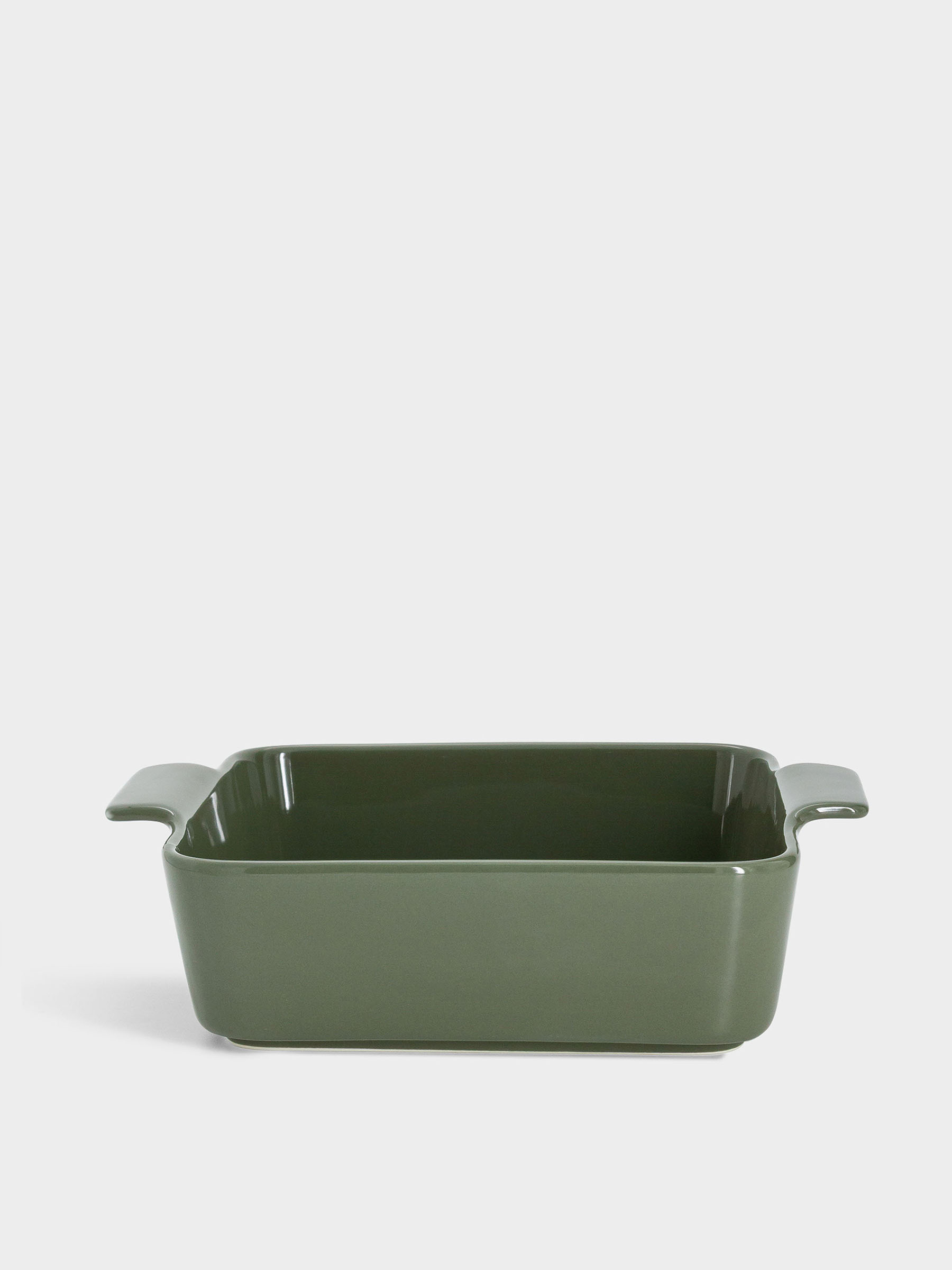 Форма для запекания, 24 см, фарфор P, квадратная, серо-зеленая, Indulgence