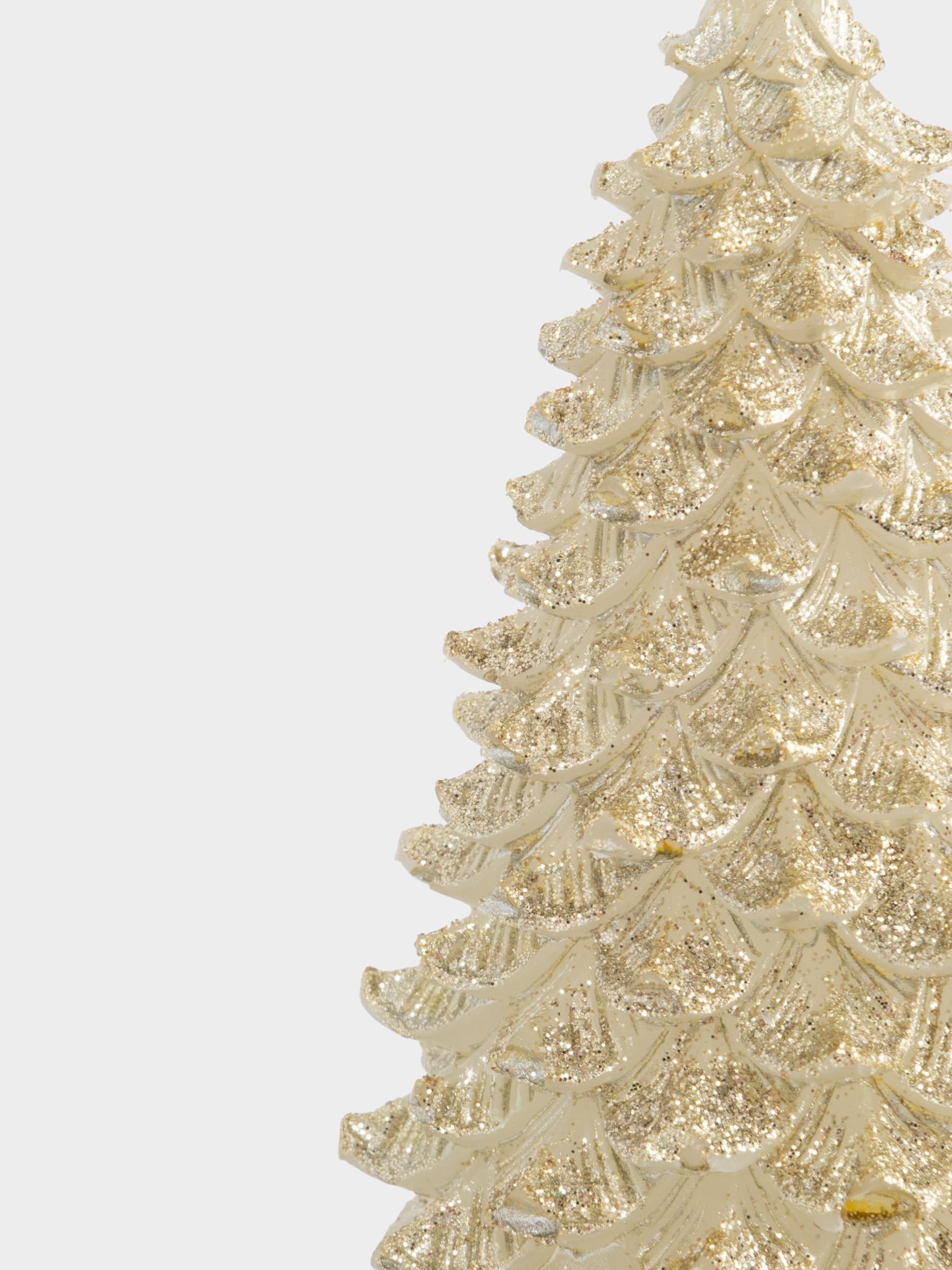 Свеча, 12 см, шампань, Елка, New year