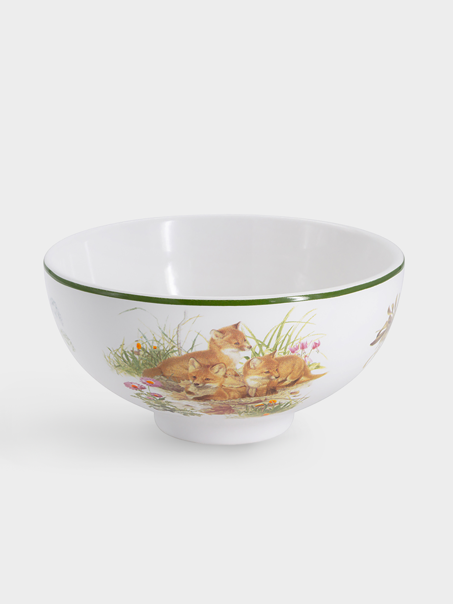 Набор, 3 пр, тарелка 18 см, салатник 13 см, кружка 200 мл, Лисята