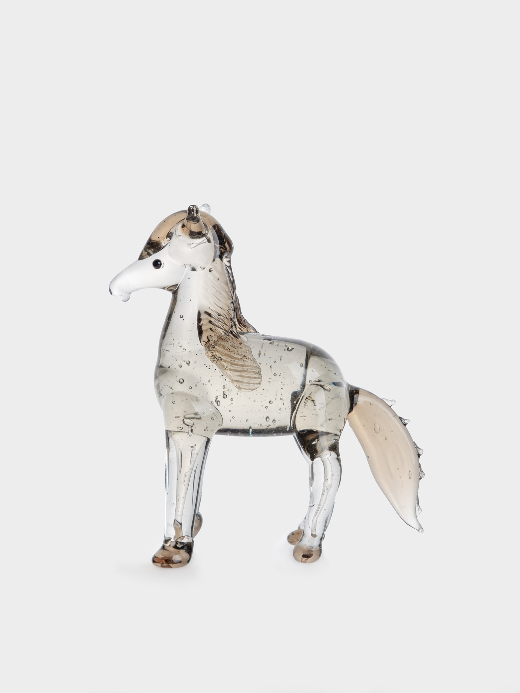 Статуэтка, 8х6 см, стекло, коричневая, Лошадка, Horse