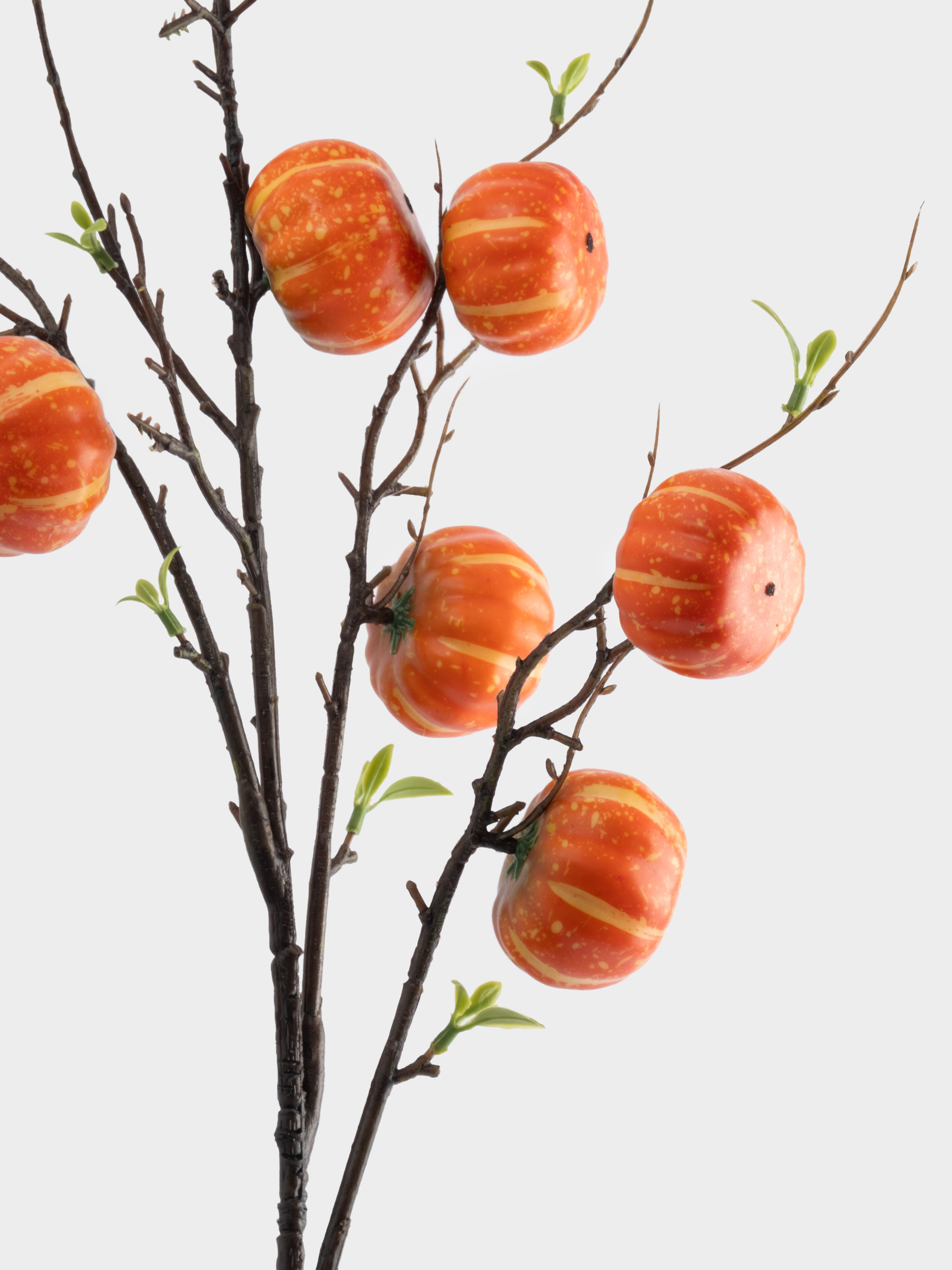 Ветка декоративная, 94 см, полиэстер/пластик, Тыквы, Bright pumpkin