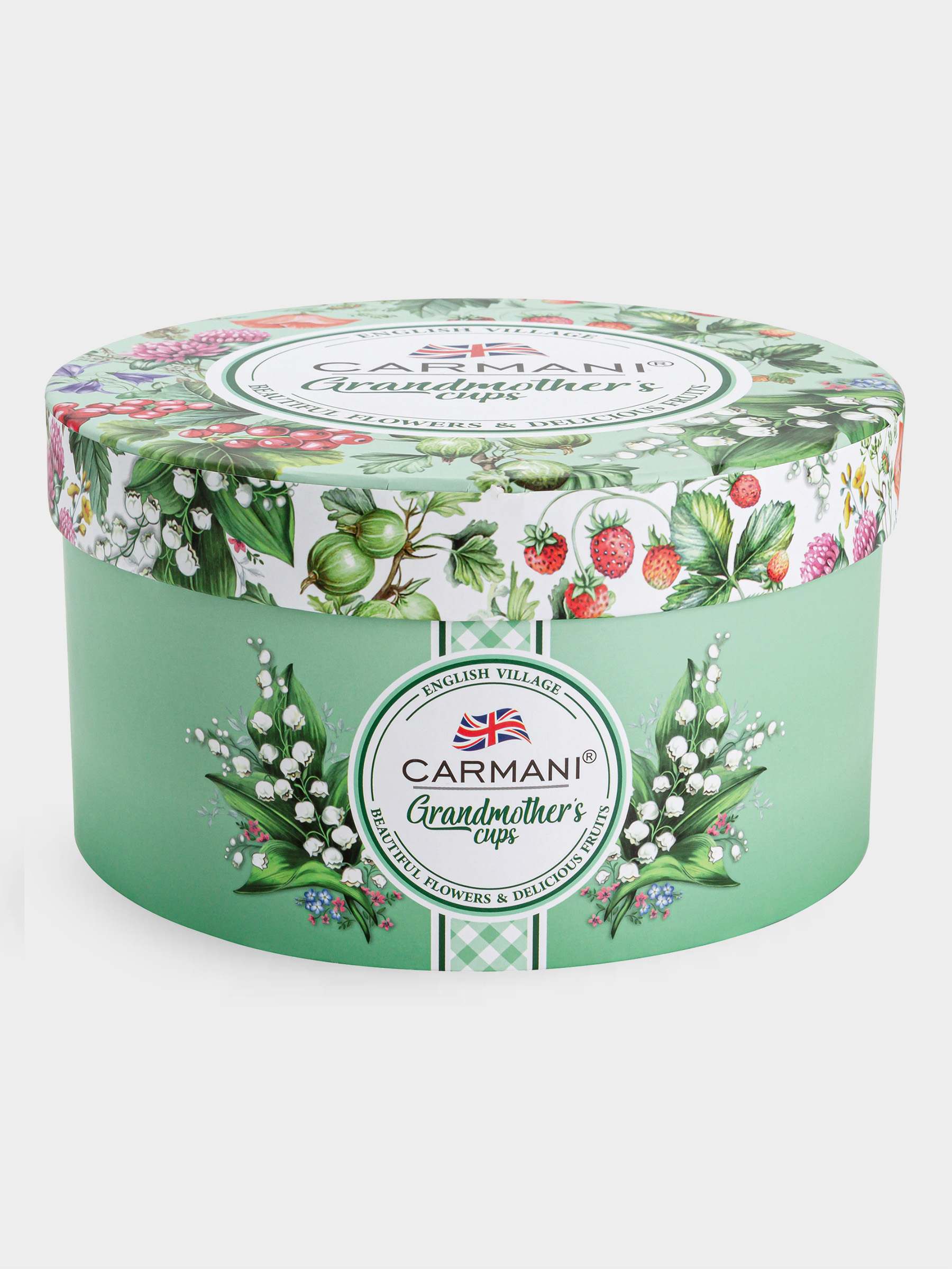 Чашка с блюдцем, 340 мл, Крыжовник