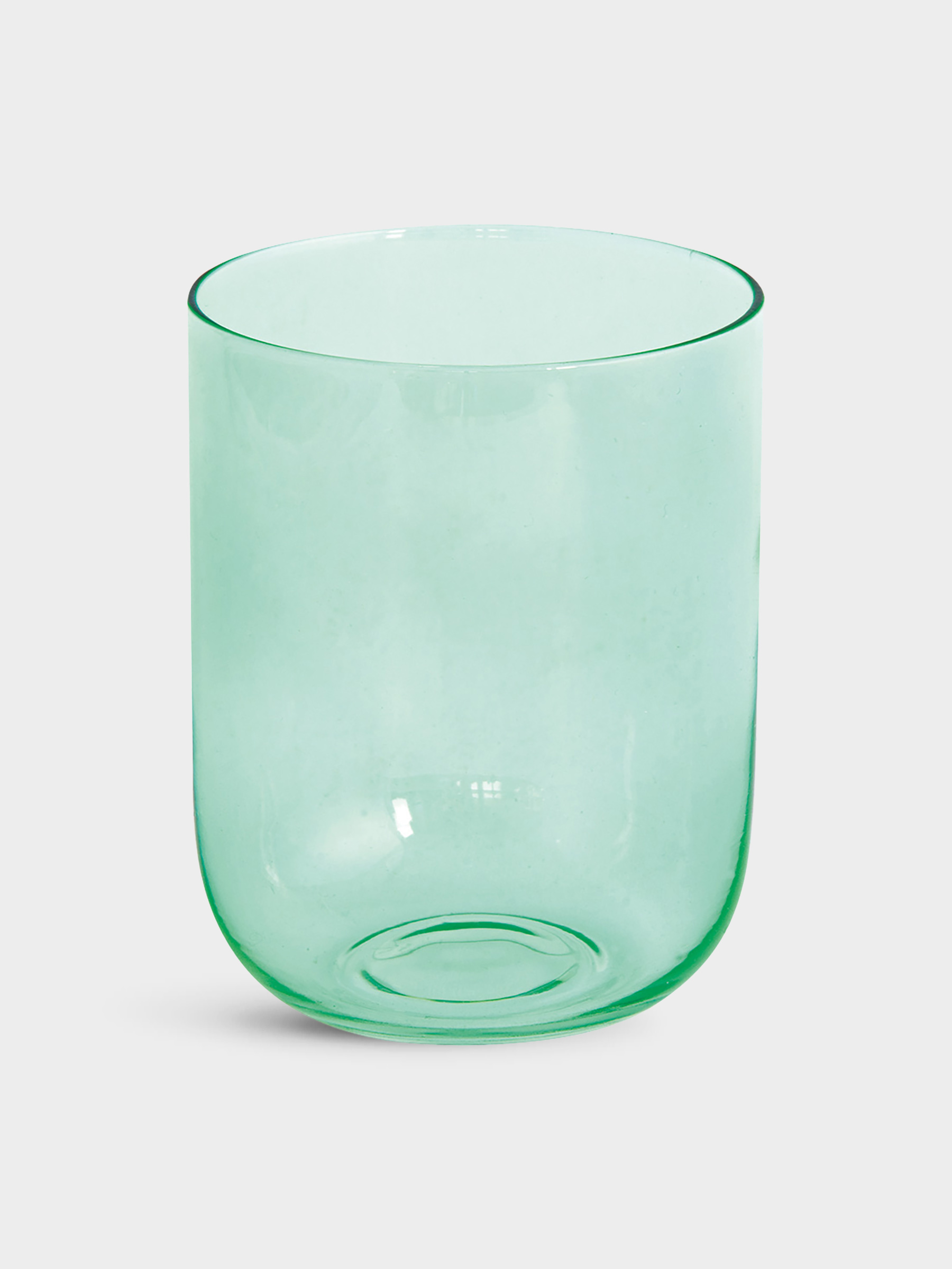 Набор стаканов для воды, 2 пр, 390 мл, стекло, зелёные, Rainbow