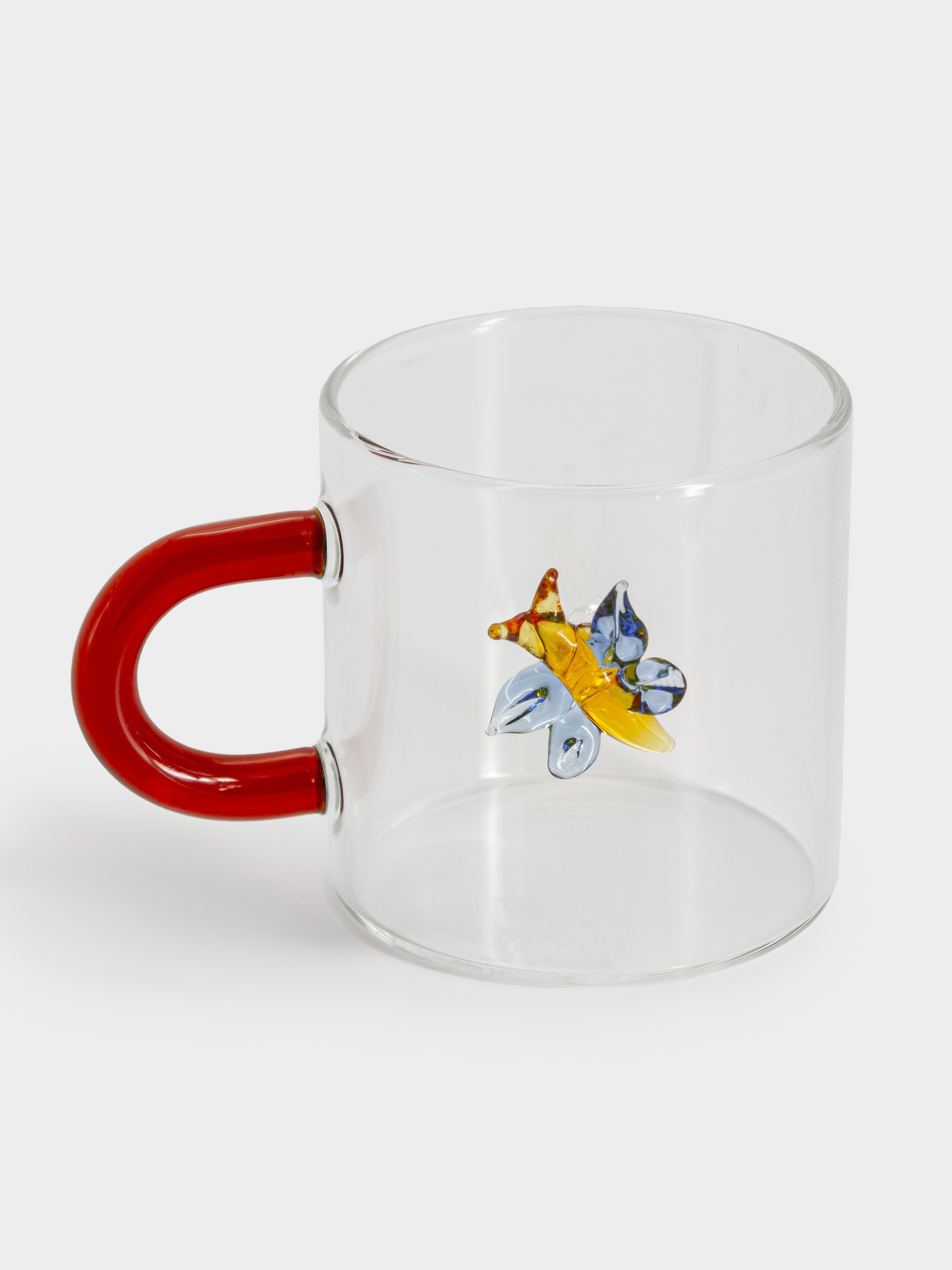 Кружка кофейная, 130 мл, 2 шт, стекло Б, Бабочки, Monterey