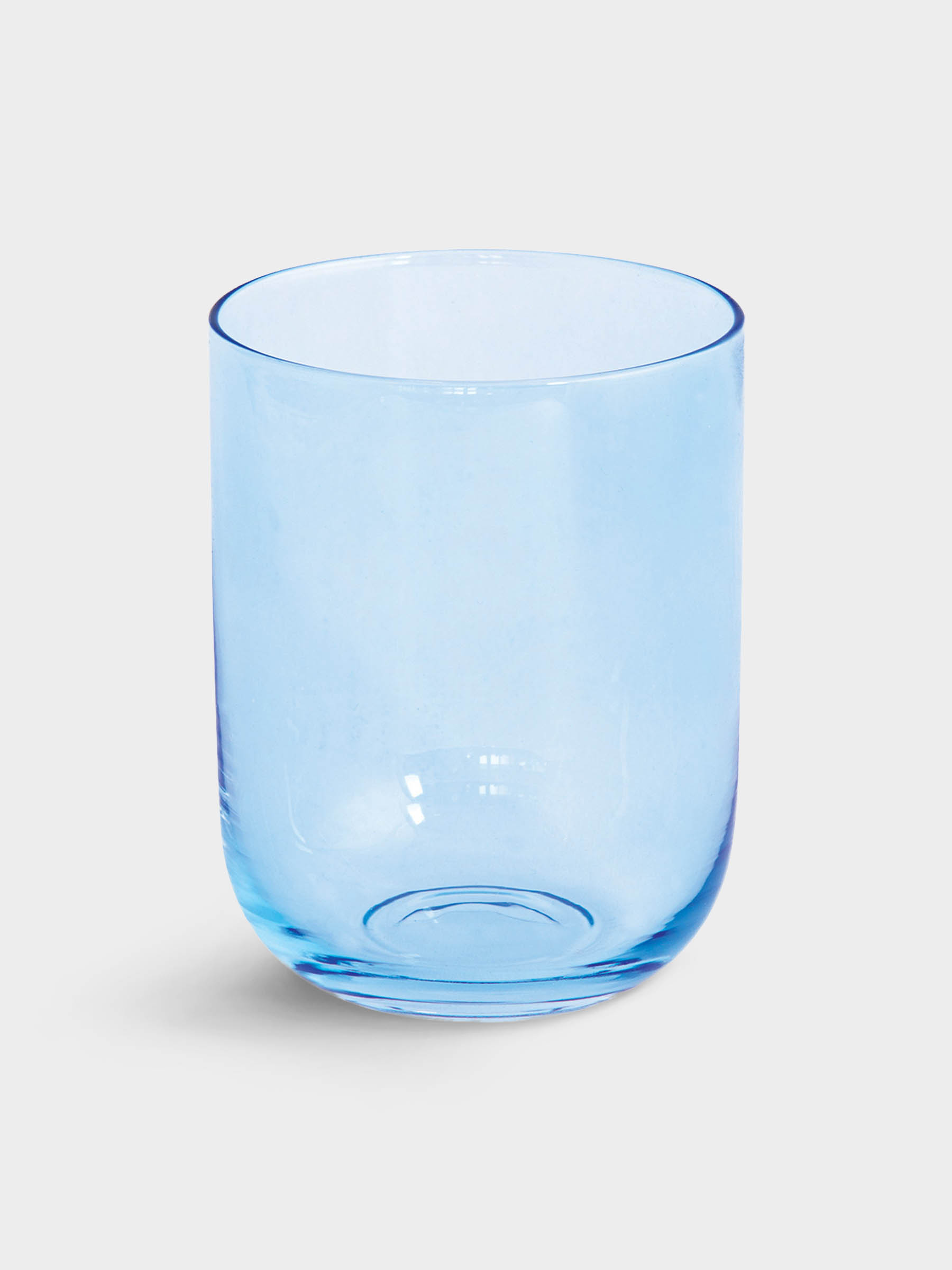 Набор стаканов для воды, 2 пр, 390 мл, стекло, голубые, Rainbow