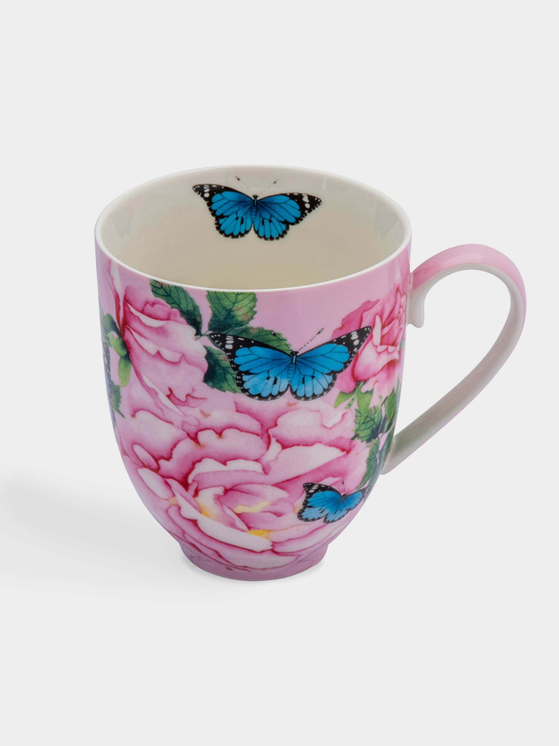 Кружка, 400 мл, с подставкой, Розы