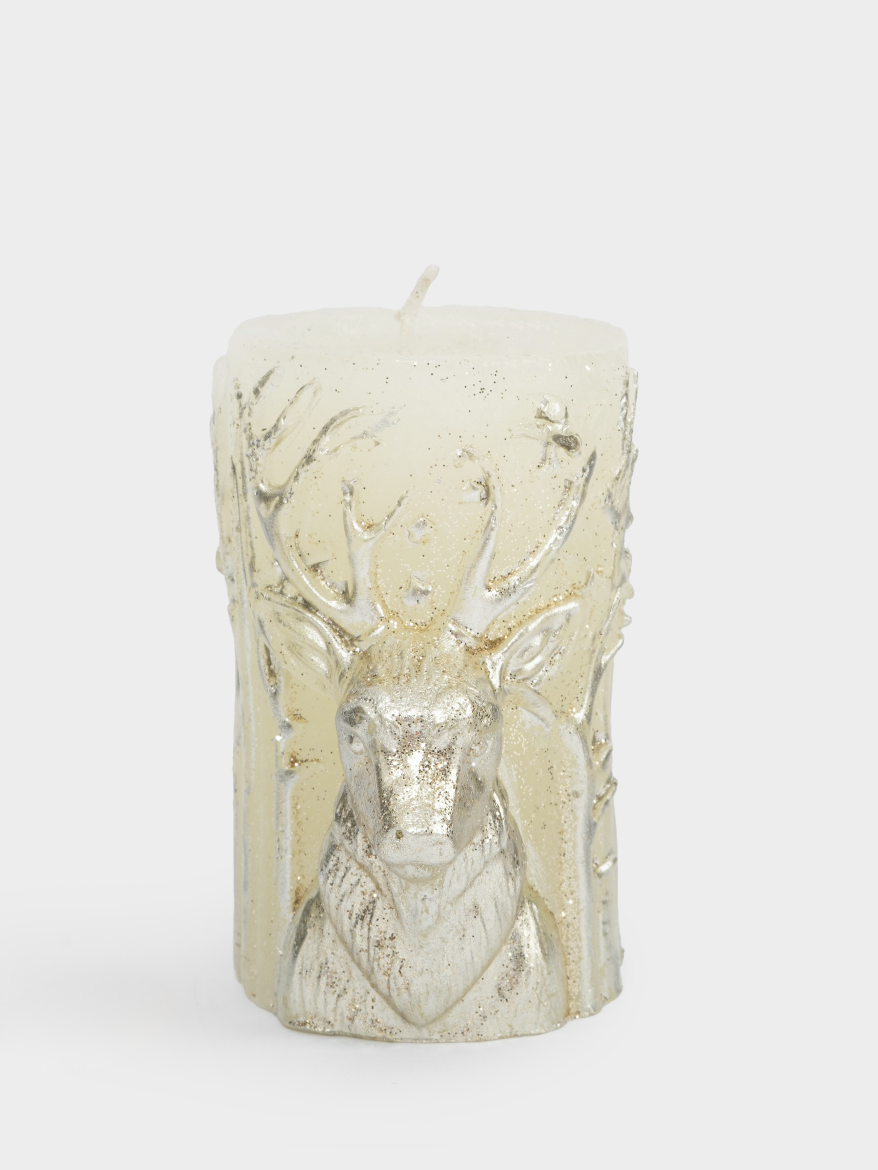 Свеча, 9 см, молочная, Олень, Deer
