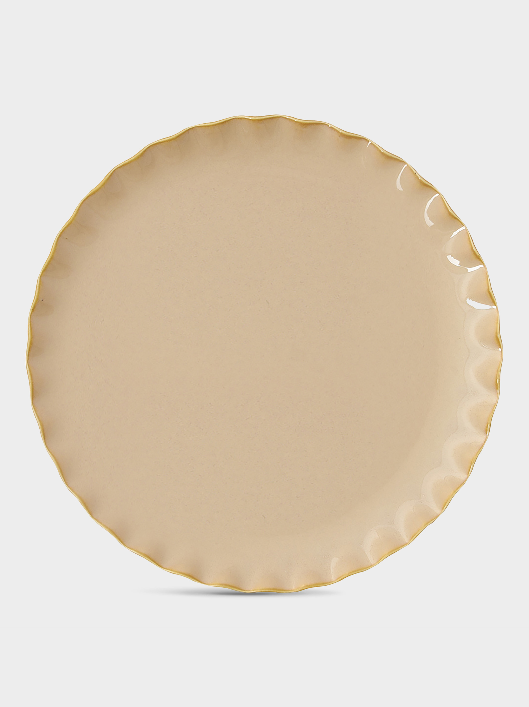 Тарелка обеденная, 26 см, песочная, Onde