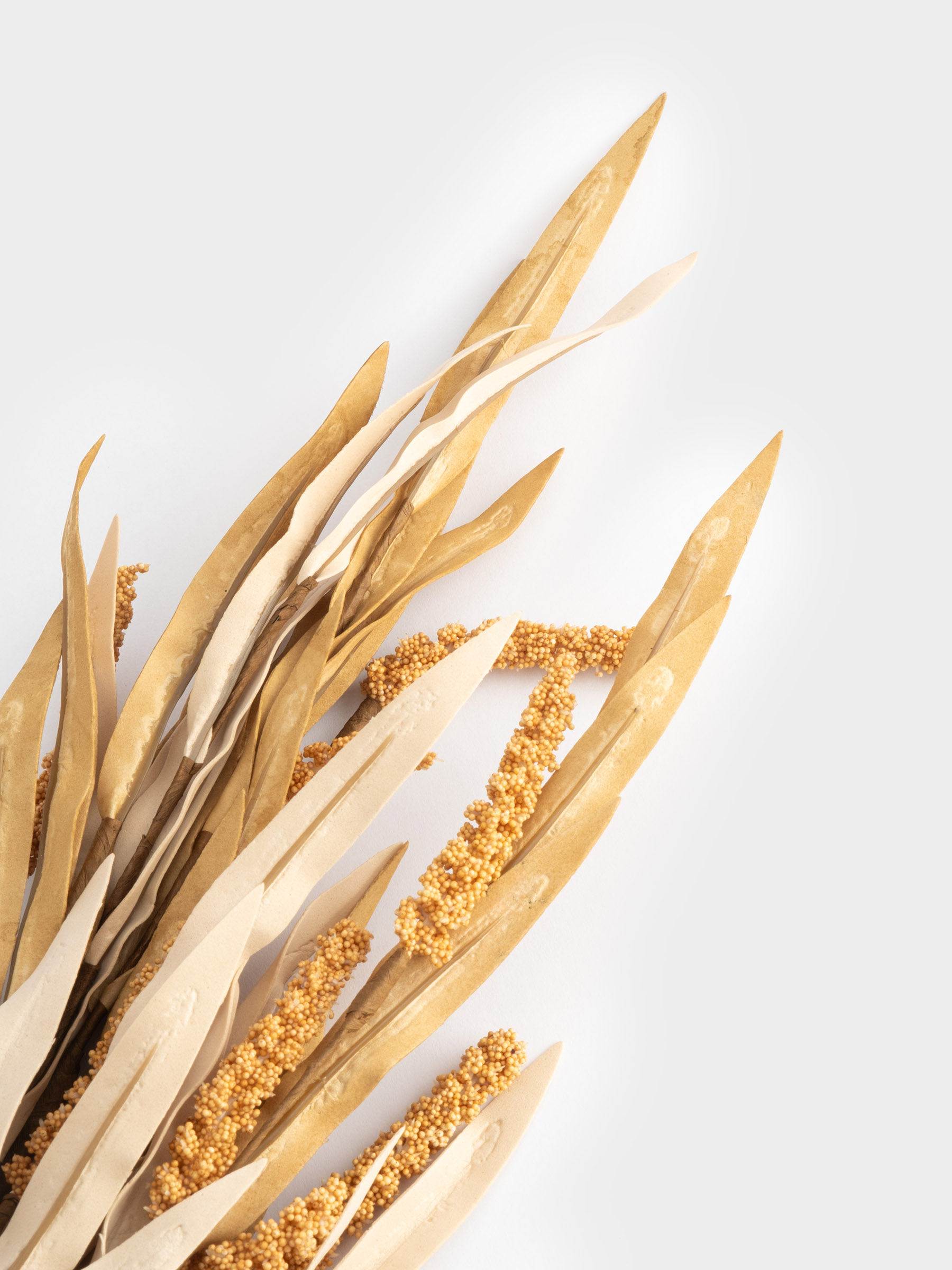 Ветка декоративная, 95 см, полиэтилен/пенопласт, Сухоцветы, Light autumn