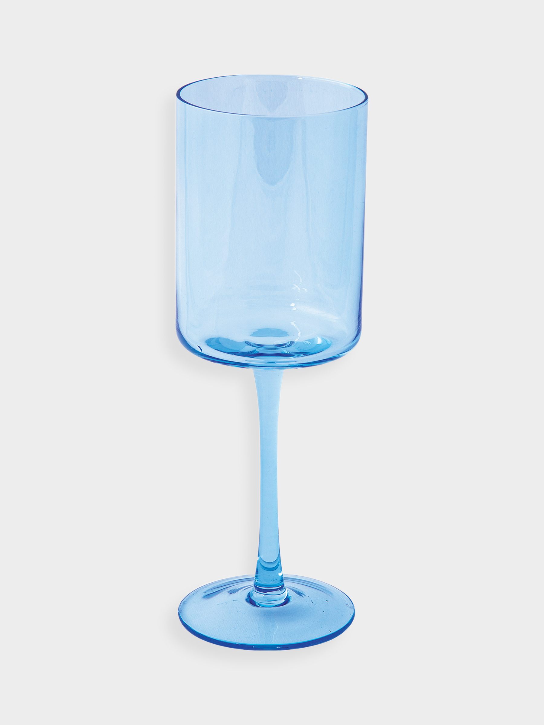 Набор бокалов для вина, 2 пр, 380 мл, стекло, голубые, Rainbow